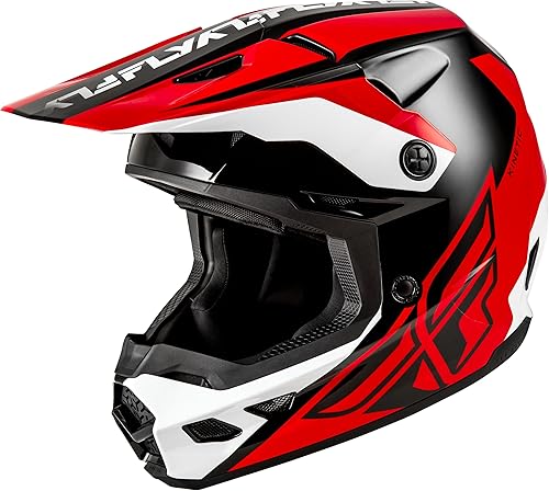 FLY Racing Kinetic Crest MX - Casco aprobado por ECEDOT, carcasa de policarbonato ligero, equipo de protección avanzada para motocross