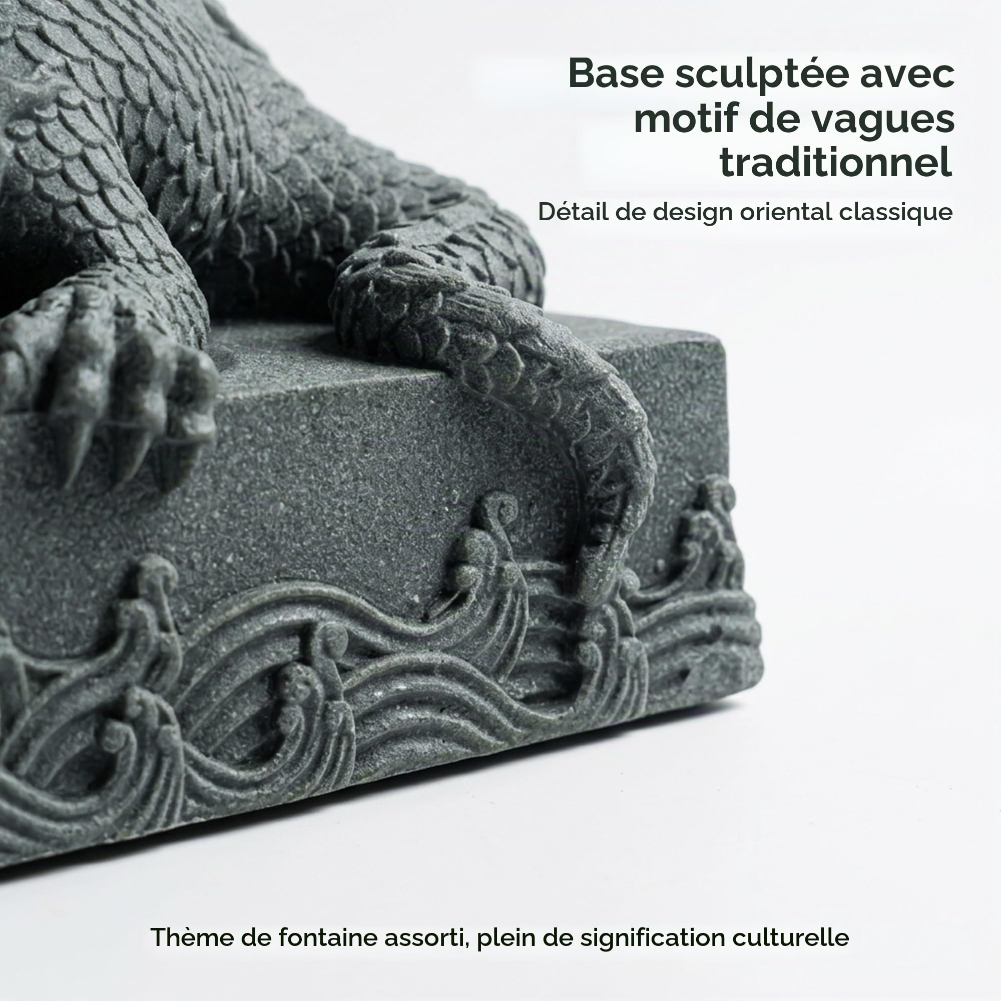 Cracheurs d'eau pour Petits bassins extérieurs, Statue-Fontaine de Jardin avec Pompe à Eau, Décoration paysagère sur Le thème des Animaux pour bassins à carpes Koï et Jardins