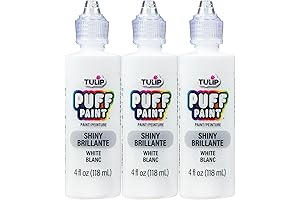 Tulip Puffy Paint Slick White 4 Fl Oz (Pack of 3) -...