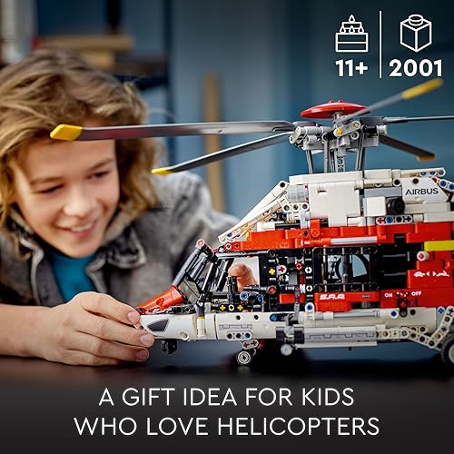 Miniatura 6 de LEGO Technic Airbus H175 Rescue Helicopter 42145 - Juego de juguetes de construcción para niños, niños y niñas a partir de 11 años (2,001 piezas)