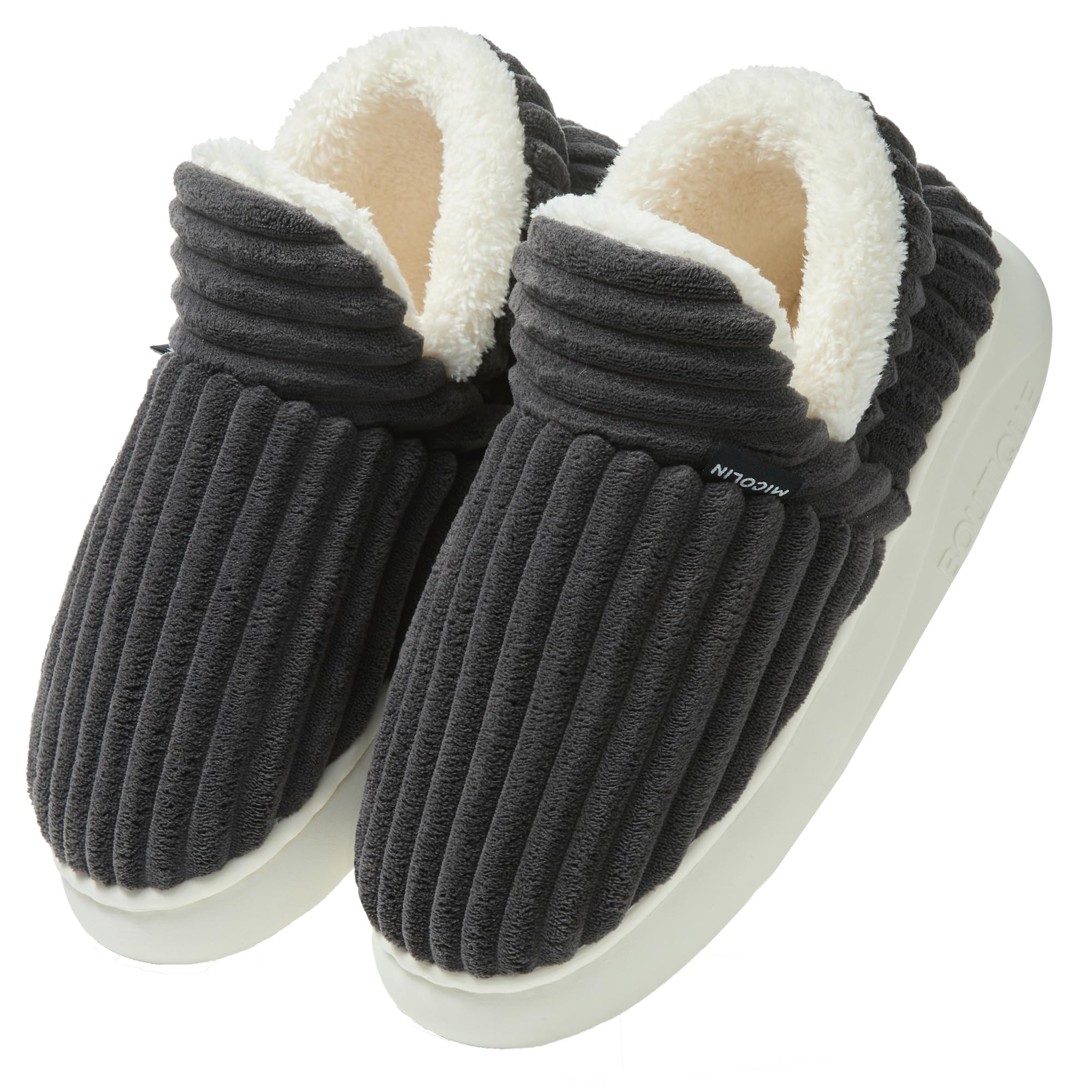 Donpapa Ciabatte Donna Uomo Invernali Pantofole Calde Peluche Chiuse Comode Memory foam Antiscivolo Inverno Scarpe