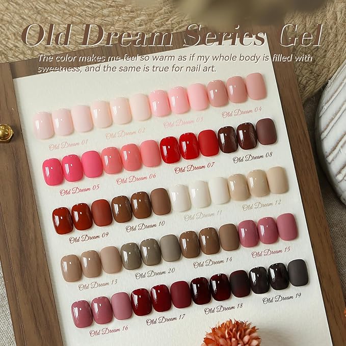 Set de 23 esmaltes de gel Born Pretty tonos nude y rojo miniatura 2