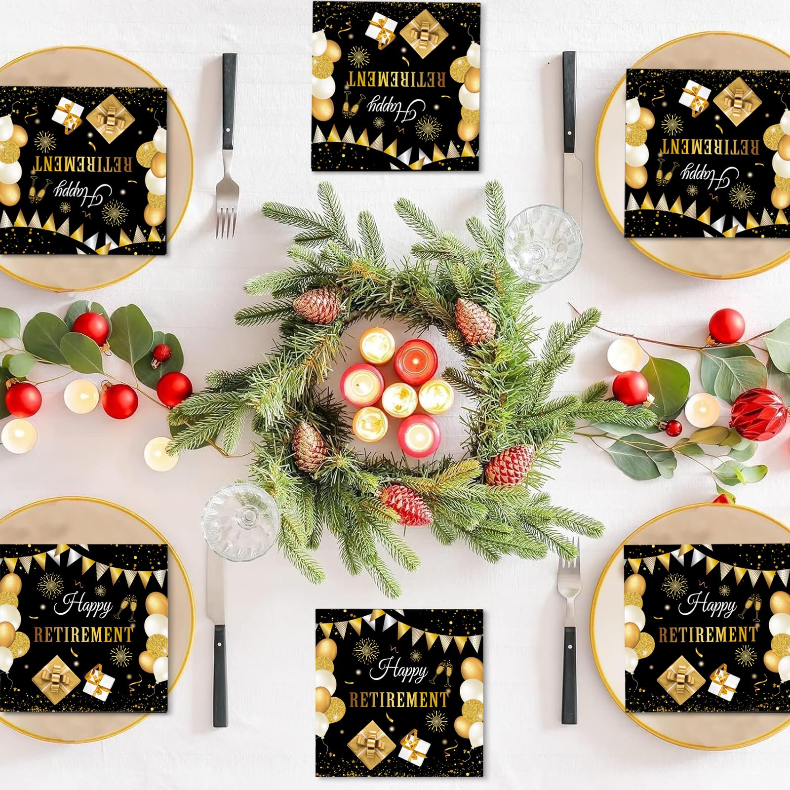 40 Stück Ruhestand Servietten - Endlich Im Ruhestand Party Deko