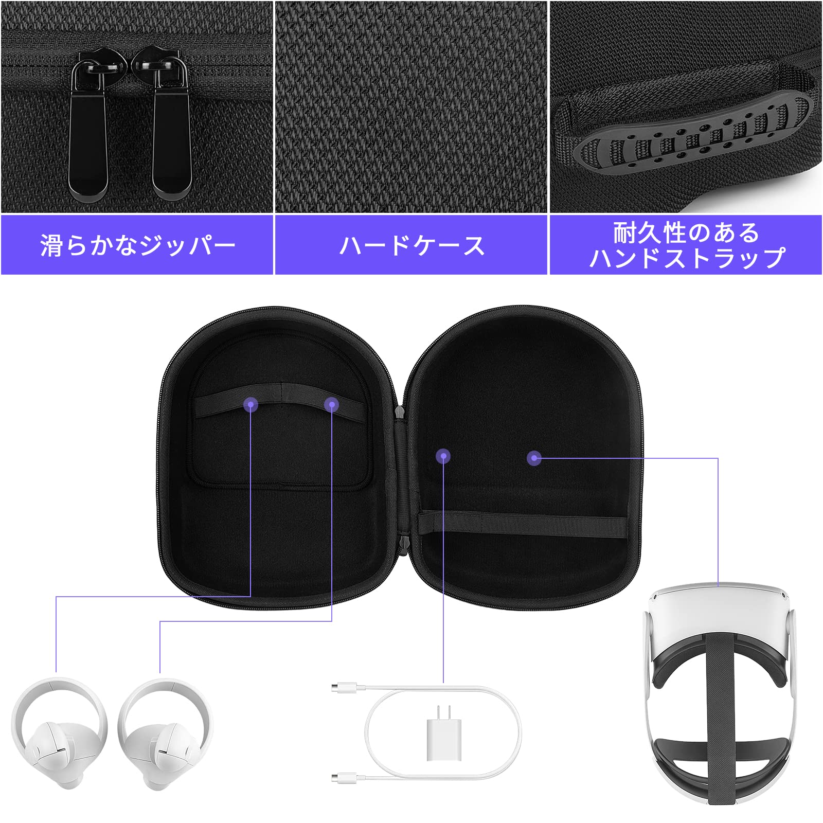  Quest 2 持ち運び用ハードケース付き Quest 2 持ち運び用ハードケース付き
