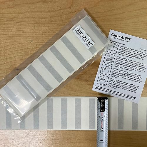 Miniatura 6 de Marcadores de distracción de vidrio-Pegatinas de concientización de vidrio para puertas de vidrio (Dashes)