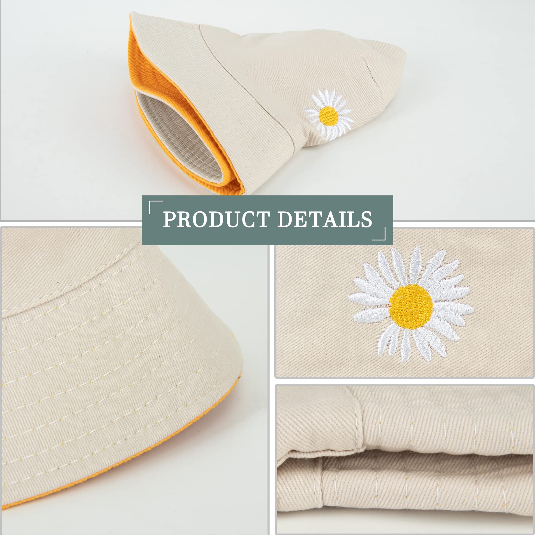 Feng Shui， Sombreros de Pescador para Mujer - Sombreros de Sol de Playa de Verano de algodón Reversible Sombrero de Pescador Plegable para Viajes Playa Senderismo Reino Unido