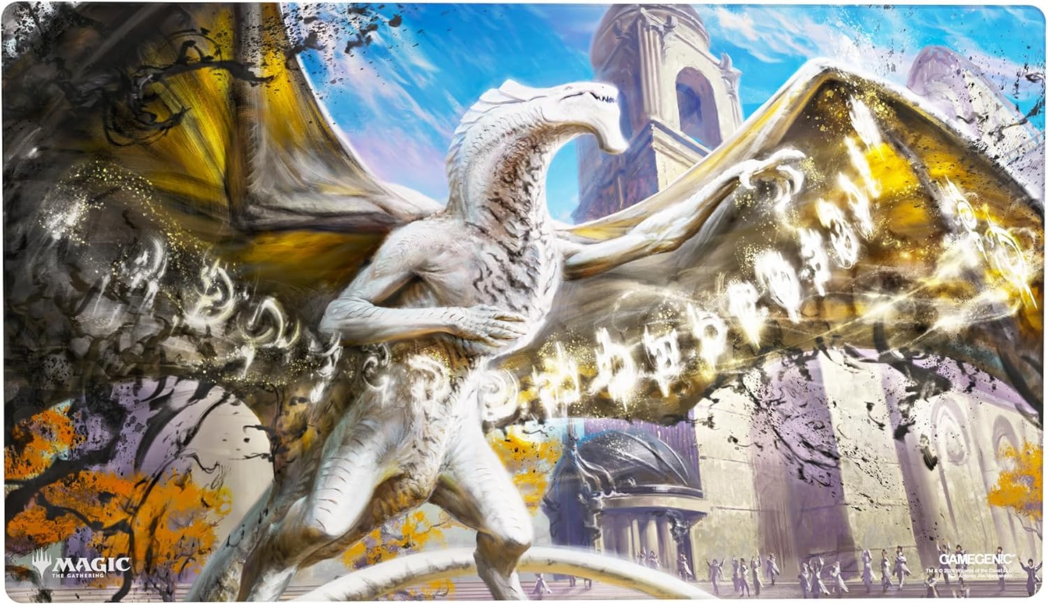 Gamegenic Magic: The Gathering Secrets of Strixhaven Shiny PLAYMAT - Premium 61x35cm Game Mat with Shiny Surface, Cushioning, Anti-Slip Back & Flat Stitching, Official MTG Accessory