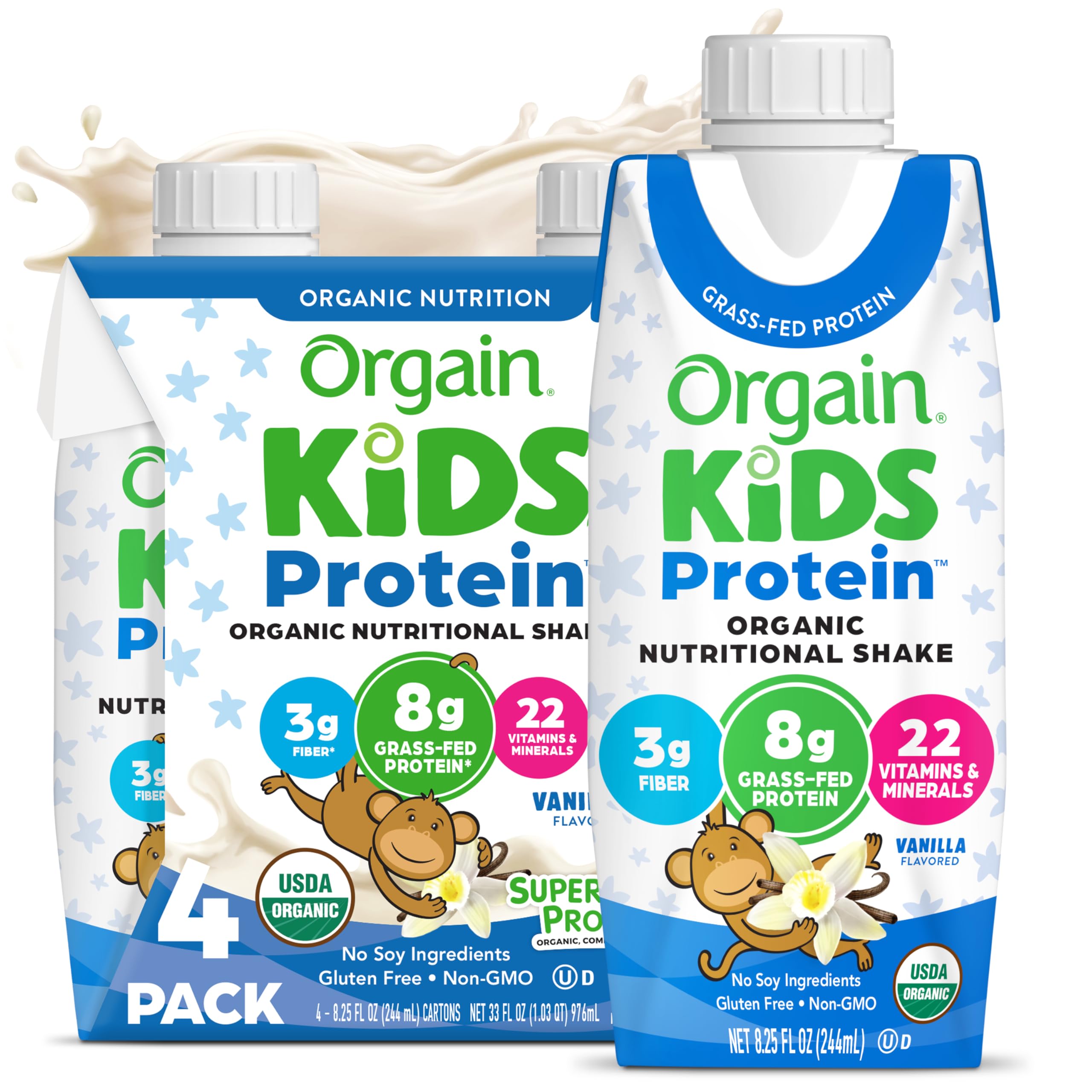 Orgain Organic Kids Shake (Vanilla)