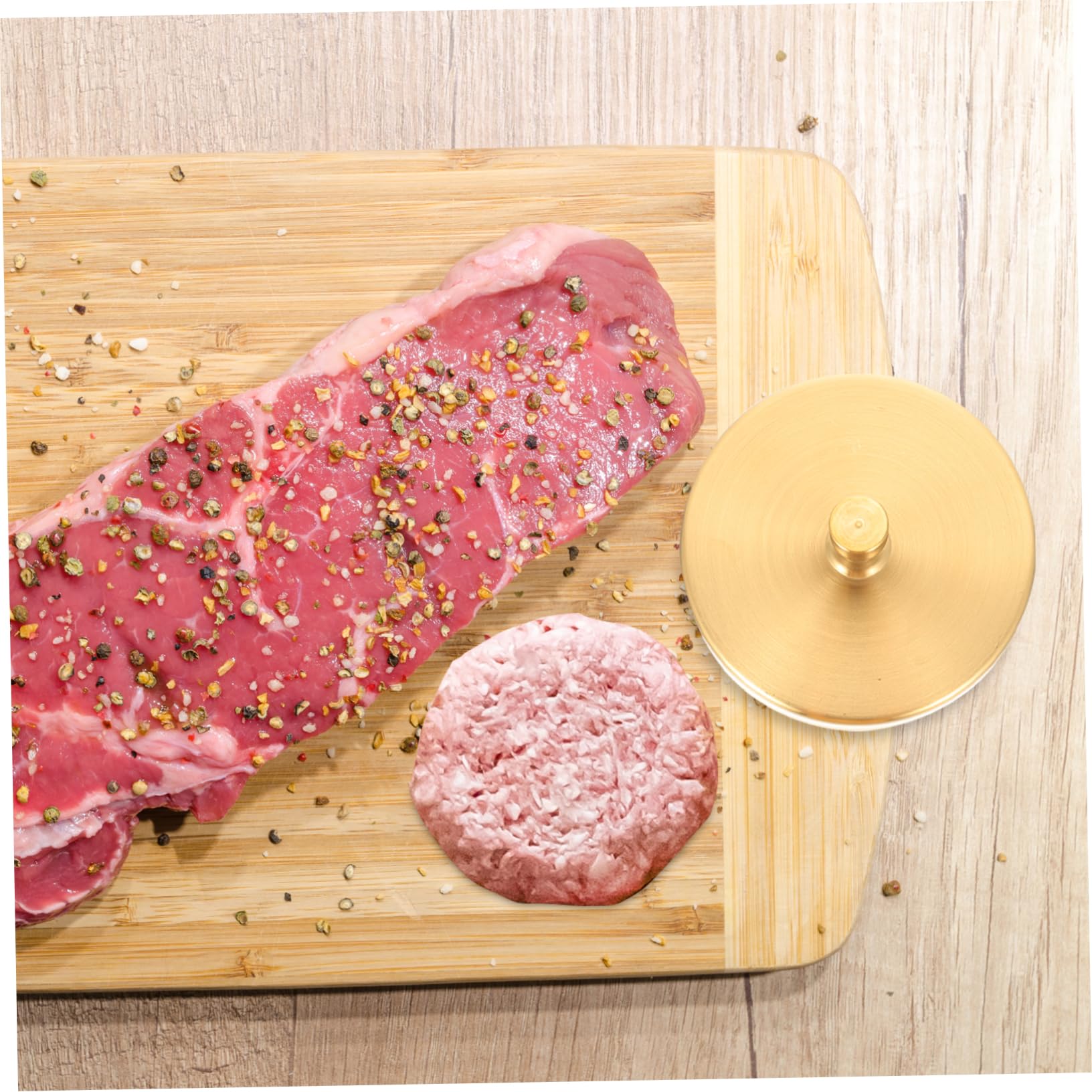 Kisangel 2 Piezas Prensa para Hamburguesas Inoxidable Molde Redondo para Carne Herramienta de Cocina para Hamburguesas Caseras de Usar y Limpiar para Cocineros Principiantes y