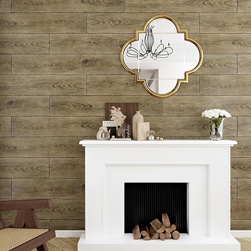 Miniatura 8 de Azulejos adhesivos de vinilo para sala de estar, lavadero, caravana, 6 x 36 pulgadas, 4 unidades