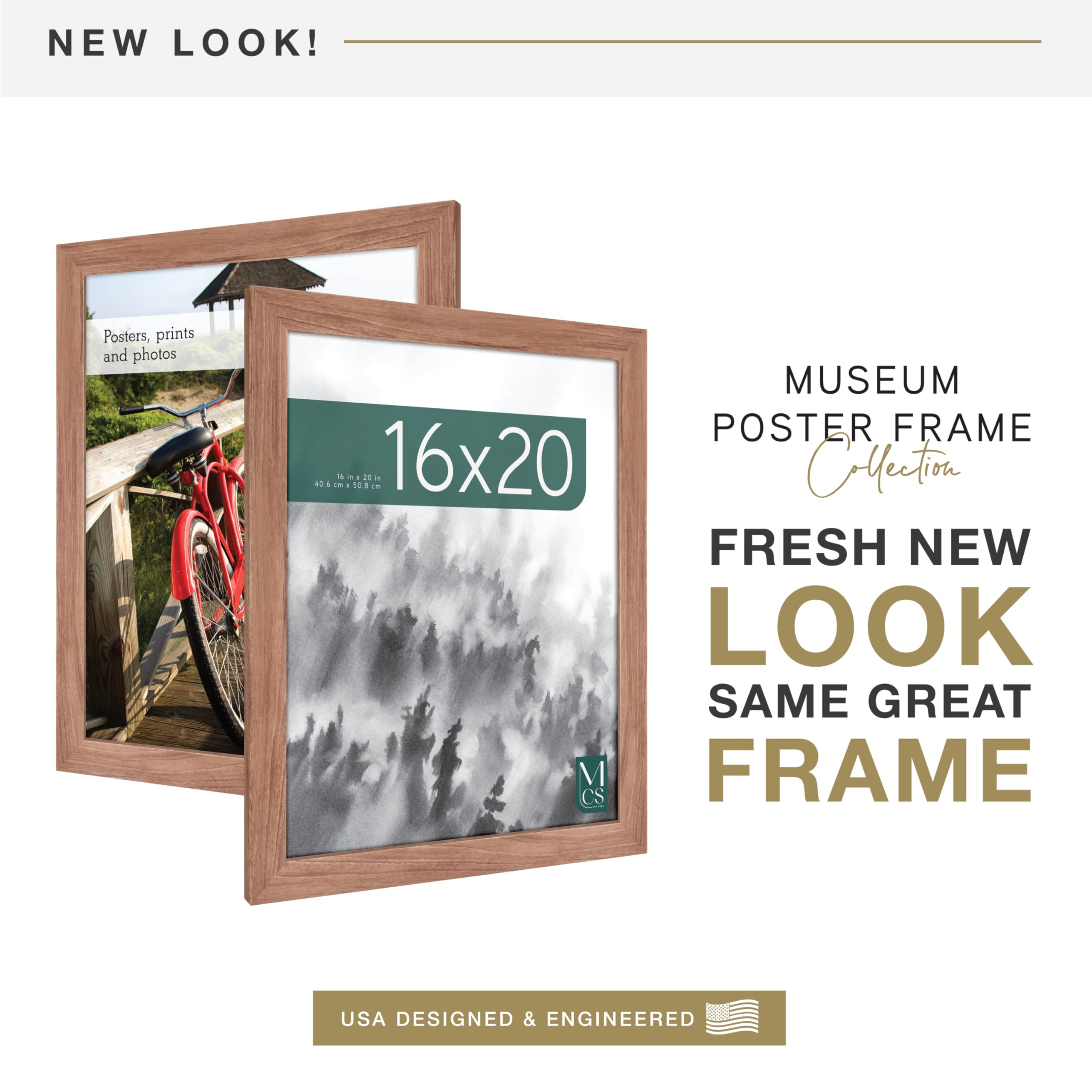 Amazon.com: MCS Museum Poster Frame 16x20 Medium Oak, Vertical Amazon.com: MCS Museum Poster Frame 16x20 Medium Oak, Vertical