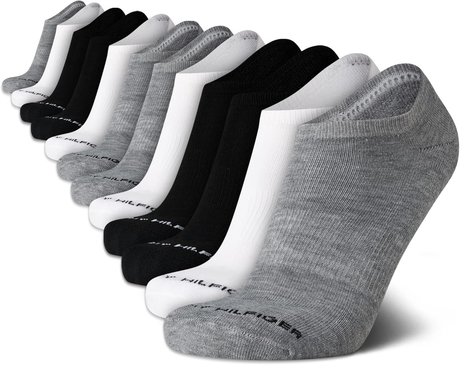 Tommy Hilfiger Men's Athletic Socks - Cushion No Show Socks (12 Pack)