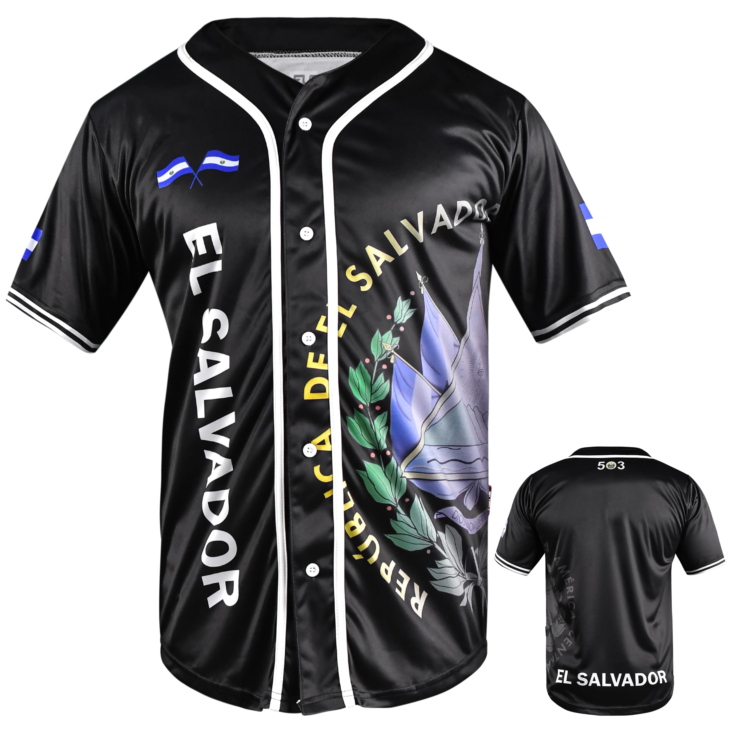 fox & fury Black Baseball Jerseys Mexico, Guatemala, El Salvador, Honduras, Venezuela, Puerto Rico, Brazil, Cuba, Nicaragua