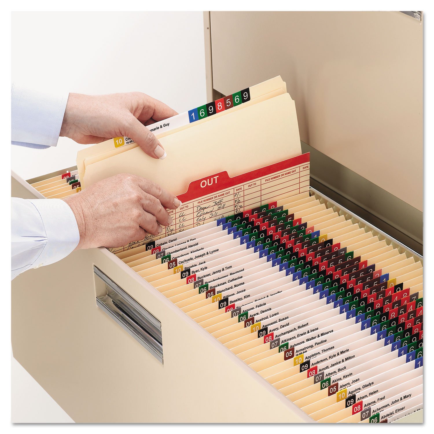 Smead Fastener File Folder, Reinforced Straight-Cut Tab, Letter Size, Manila, 50 per Box (14513)