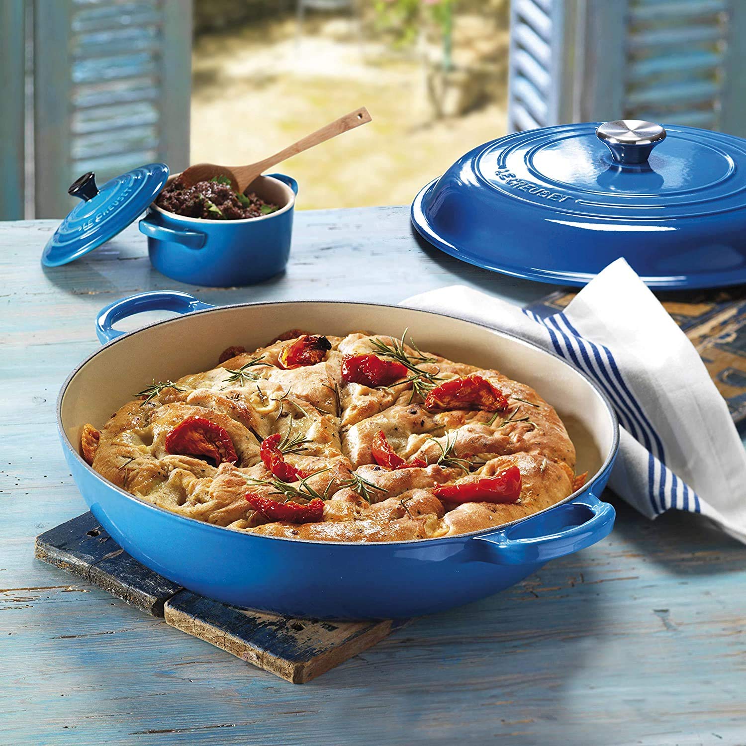 Le Creuset Enamled Braiser Signature Cast Iron Shallow Casserole, 30cm