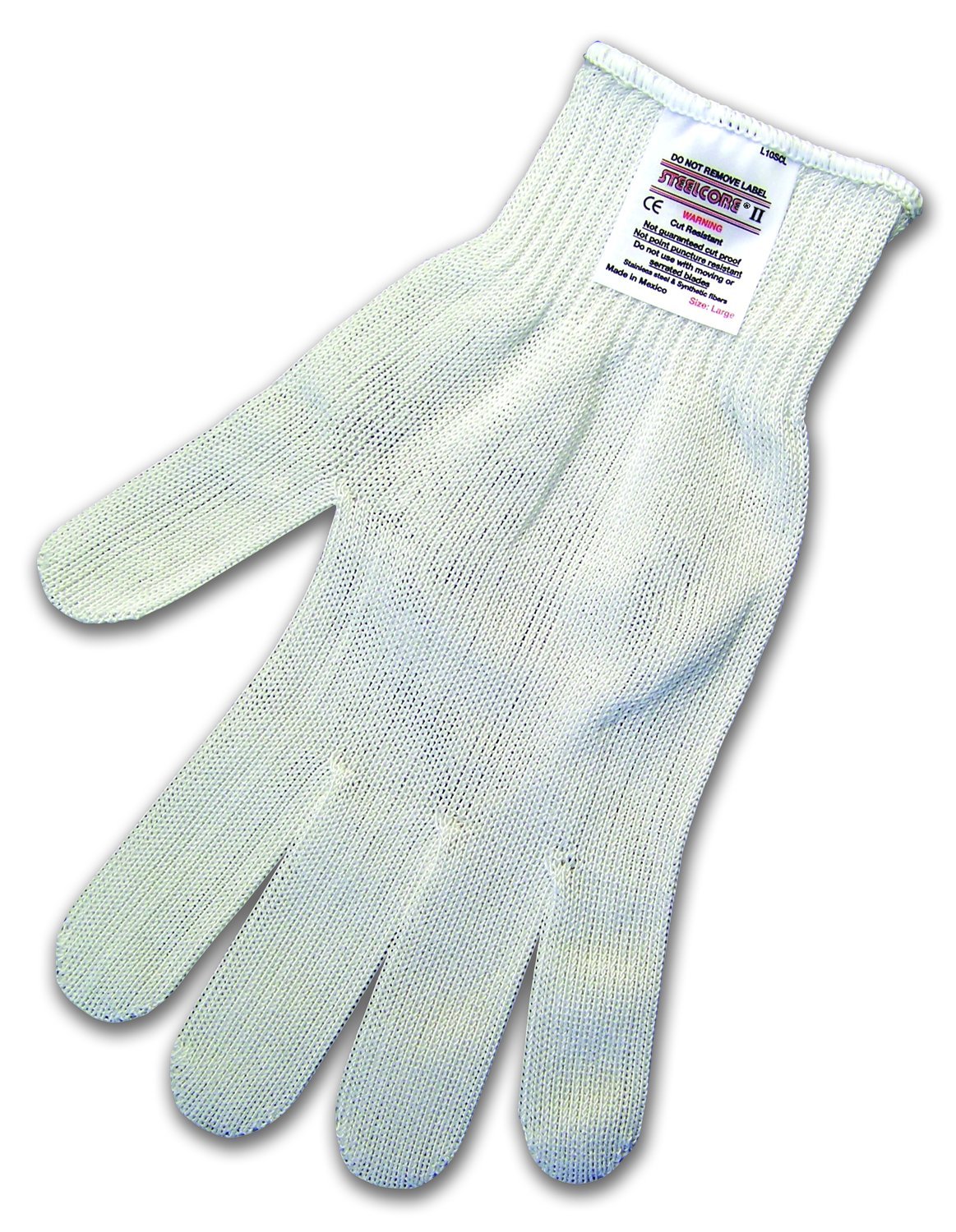 MCR Safety 9356L Steelcore II Medium Weight 10-Gauge Reversible Cut Resistant Gloves, White, Large