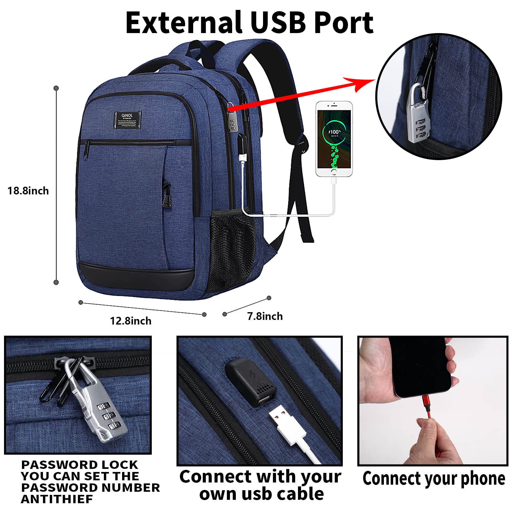 17 inch laptop backpack ykk zipper Amazon.com: Business Backpack 17 Inch Slim Expandable Waterproof Travel Laptop  Backpacks with USB Charger Port Anti-Theft Lightweight Large Work Computer  Bag College Laptop Backpacks Gifts for Men Women,Dark Blue : Electronics