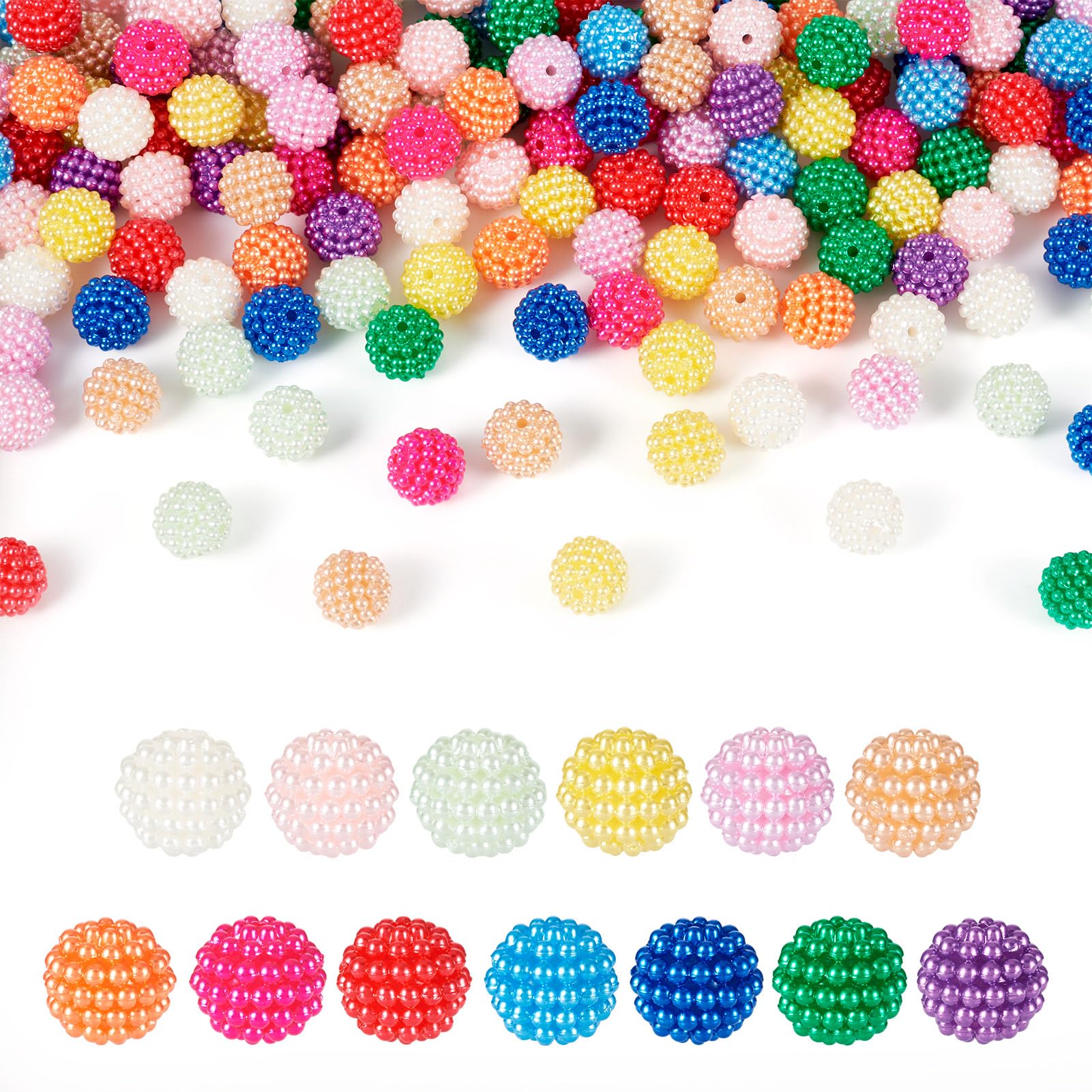 Perles plastique rouge 12mm Beadthoven pour créer facilement vos colliers et bracelets légers