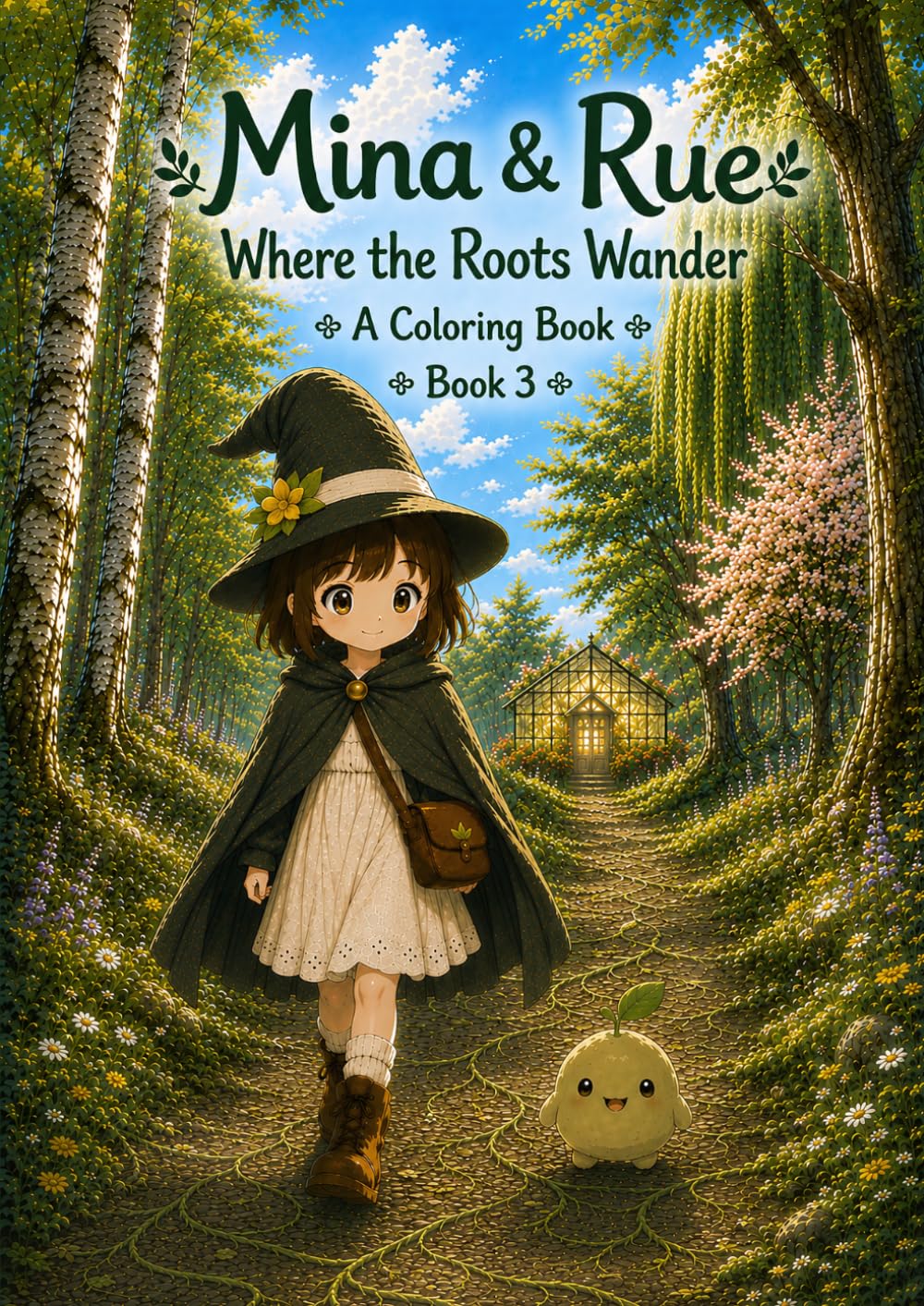 Mina & Rue: Where the Roots Wander: A Coloring Book