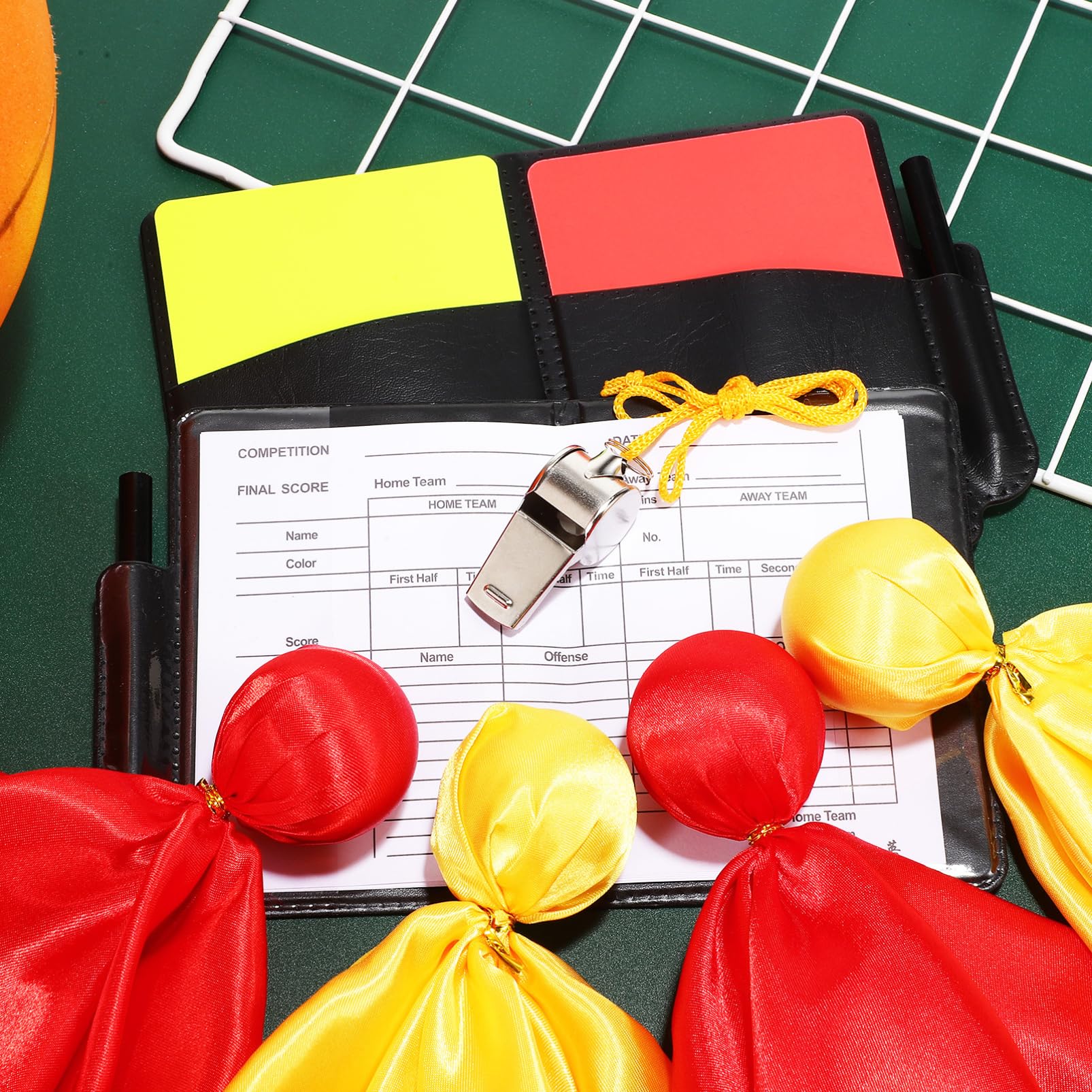 Toyvian 3 Juegos Tarjetas De Juez Deportivo Funcionarios Bandera De Árbitro Banderas De Arbitro De Futbol Equipo Banderas Rojas Fútbol Pena Banderas Amarillo Rojo De Polivinilo