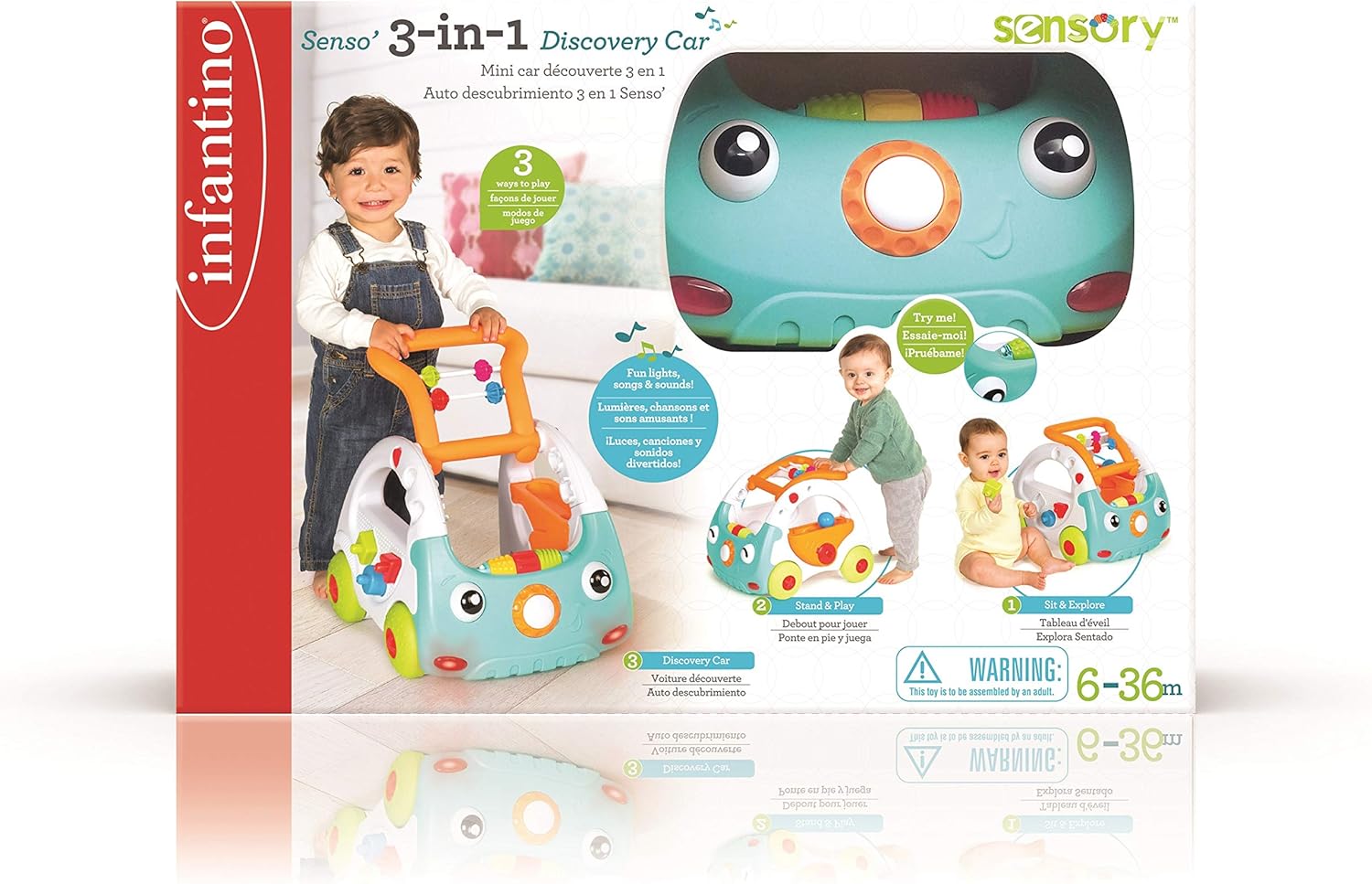 Infantino Senso 3-in-1 Discovery Car packaging