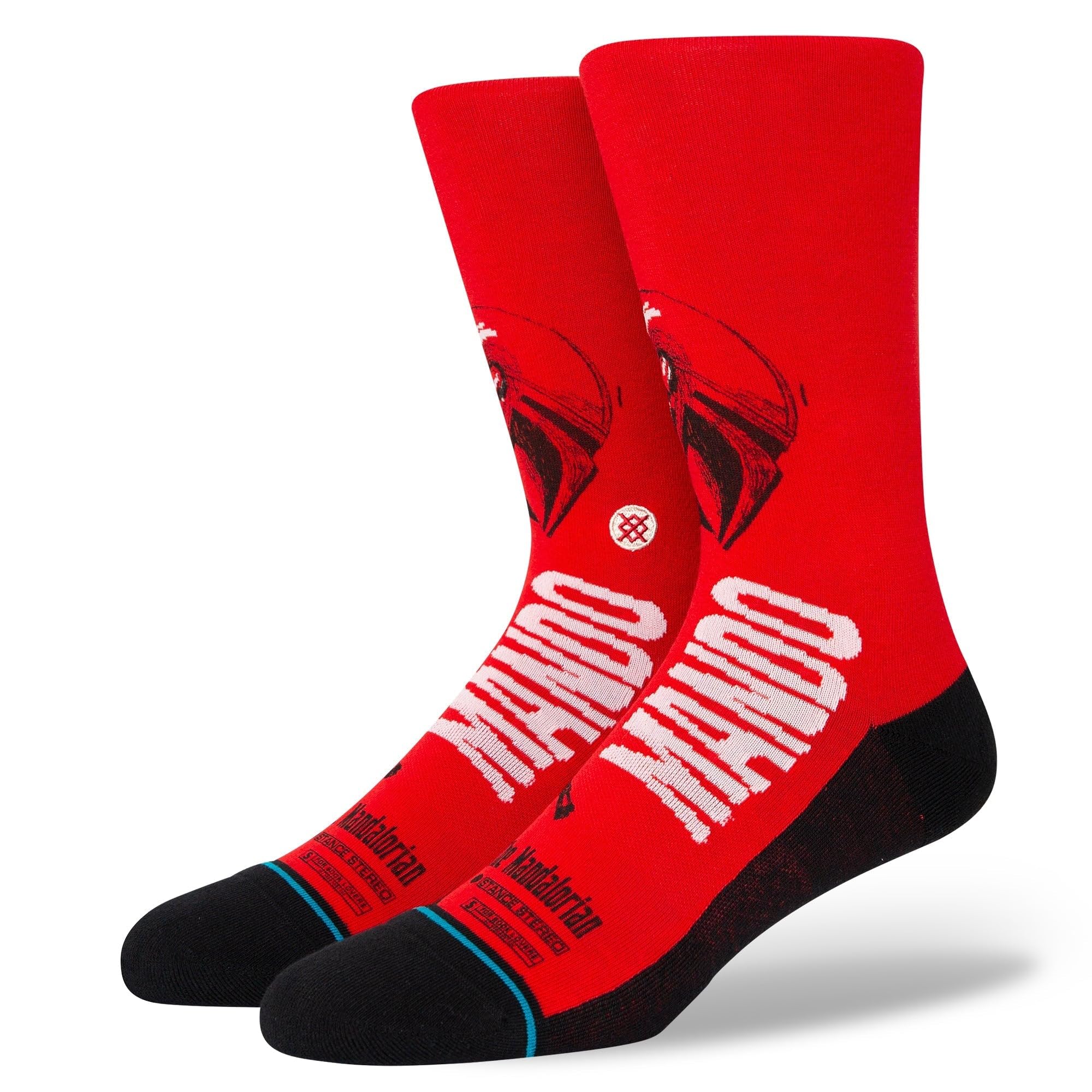Stance Unisex Red Star Wars Mando West Socks - (Large)