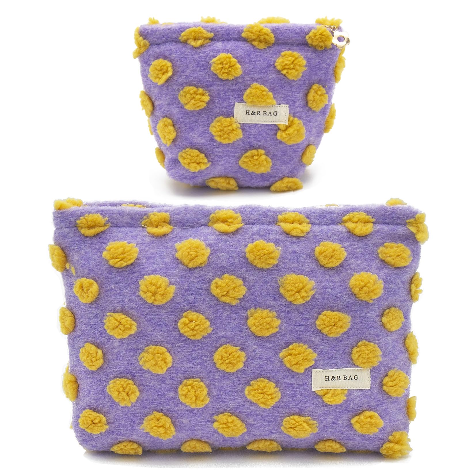 ONEGenug Kosmetiktasche Klein 2 Pcs Make up Tasche Damen Mädchen Schminktasche Organizer für Reise Geschenk