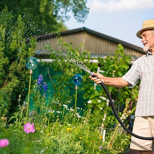 Miniatura 5 de Manguera de jardín, 100 pies no expandible, manguera de agua ligera, a prueba de fugas y diseño duradero, fácil de almacenar para jardinería, lavado