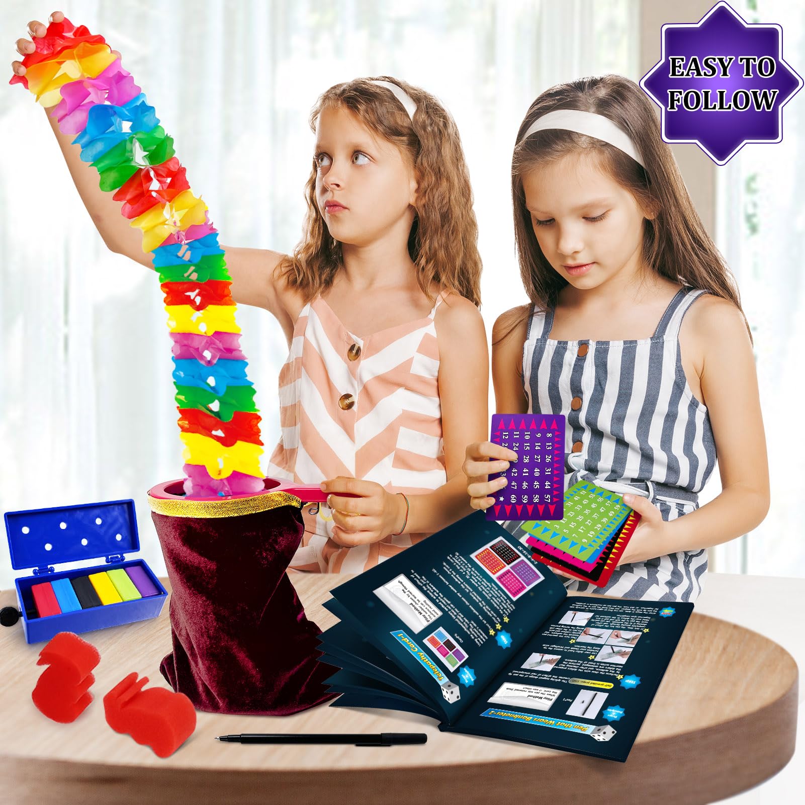Tbest Magic Prop Set Enfants tours de magie jouets accessoires cadeau Tbest Magic Prop Set Enfants tours de magie jouets accessoires cadeau