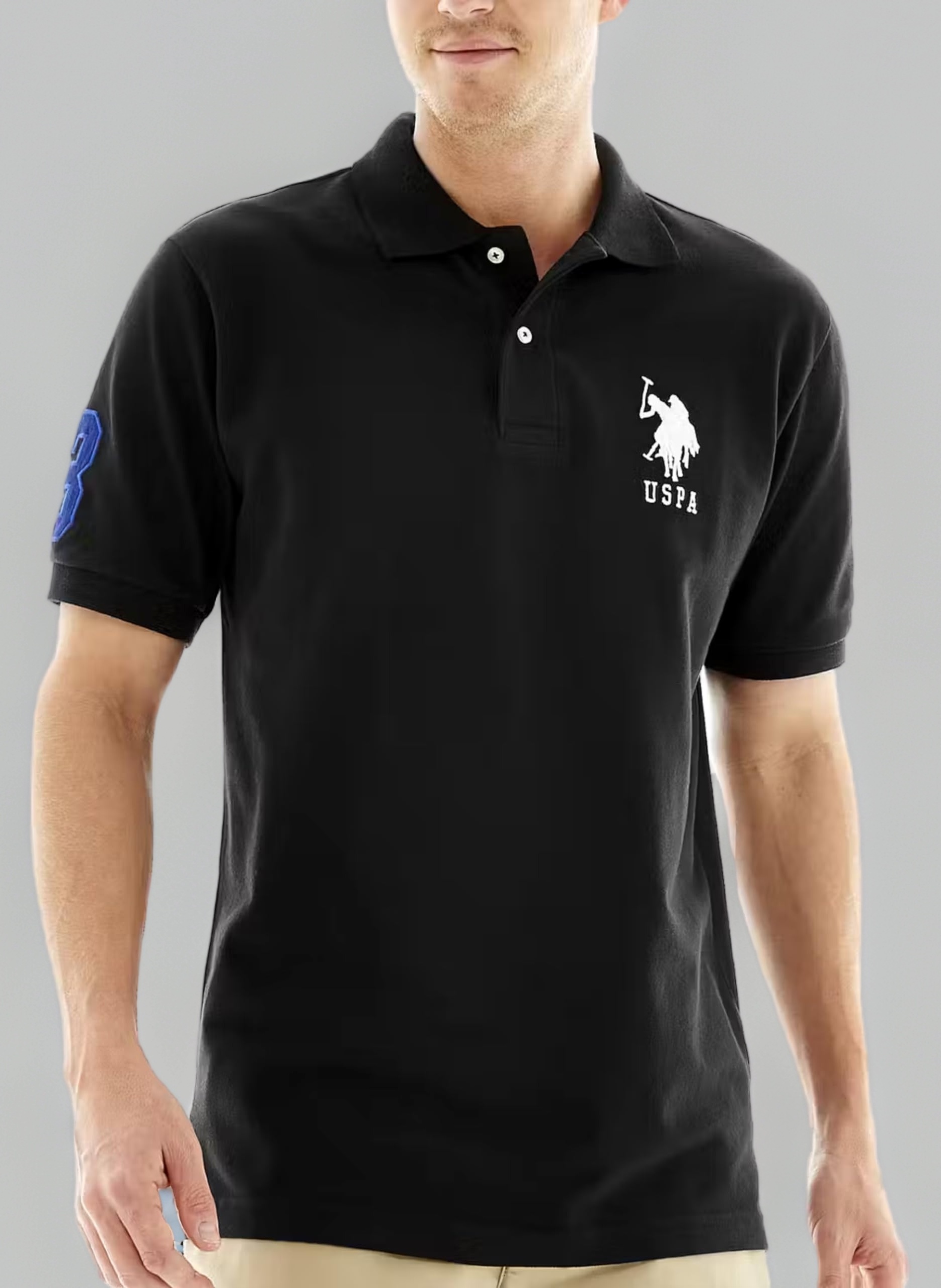 U.S. Polo Assn. Men's Solid Pique Polo Shirt Polo Shirt (Pack of 1)
