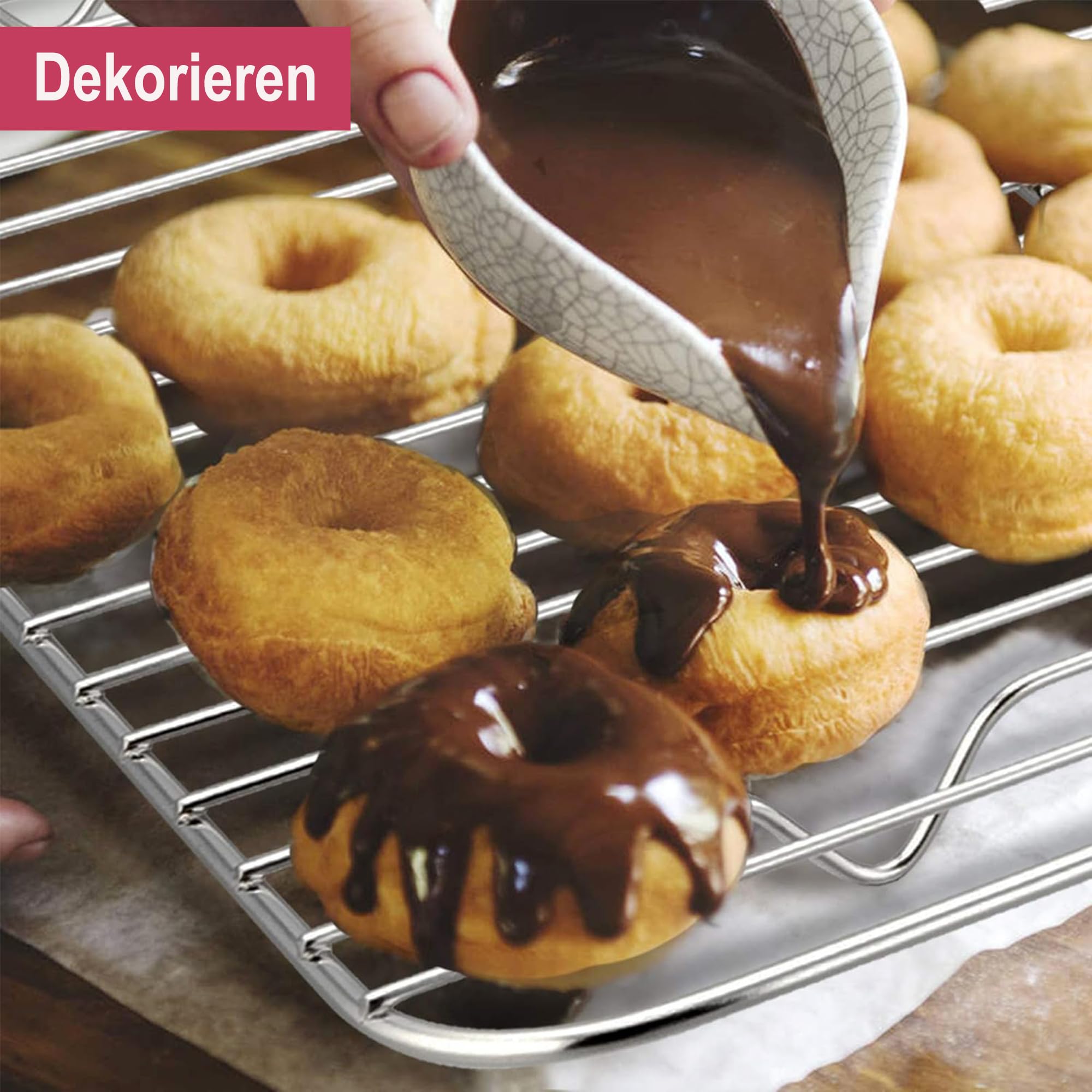 Set van 2 koelrekken voor koken en bakken