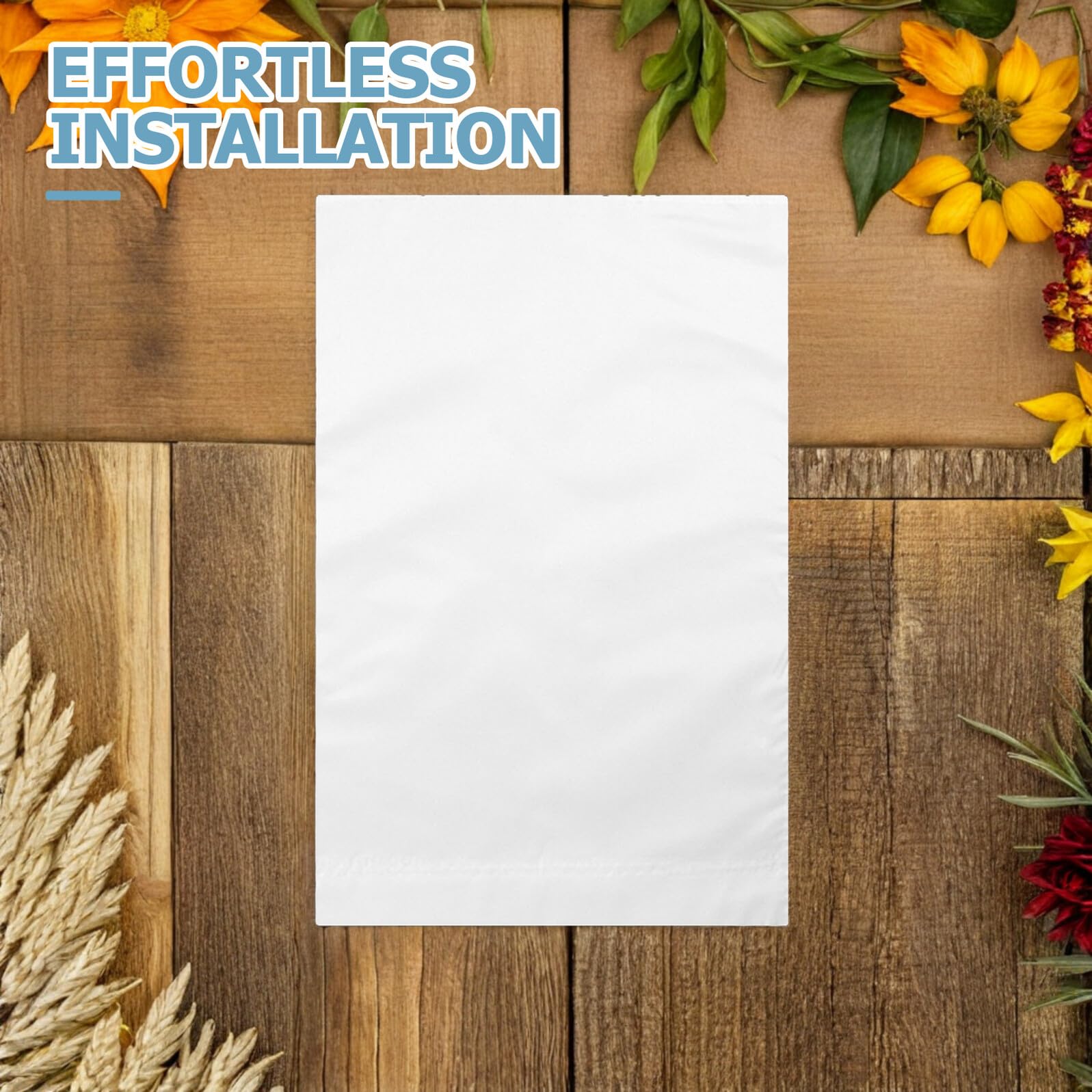 8 Bandiere da Giardino Bianche in Poliestere 30X45 CM per Esterni Striscioni Vuoti per Prato e Cortile Decorazioni Fai da Te Resistenti a Vento e Pioggia per Patio e Giardino