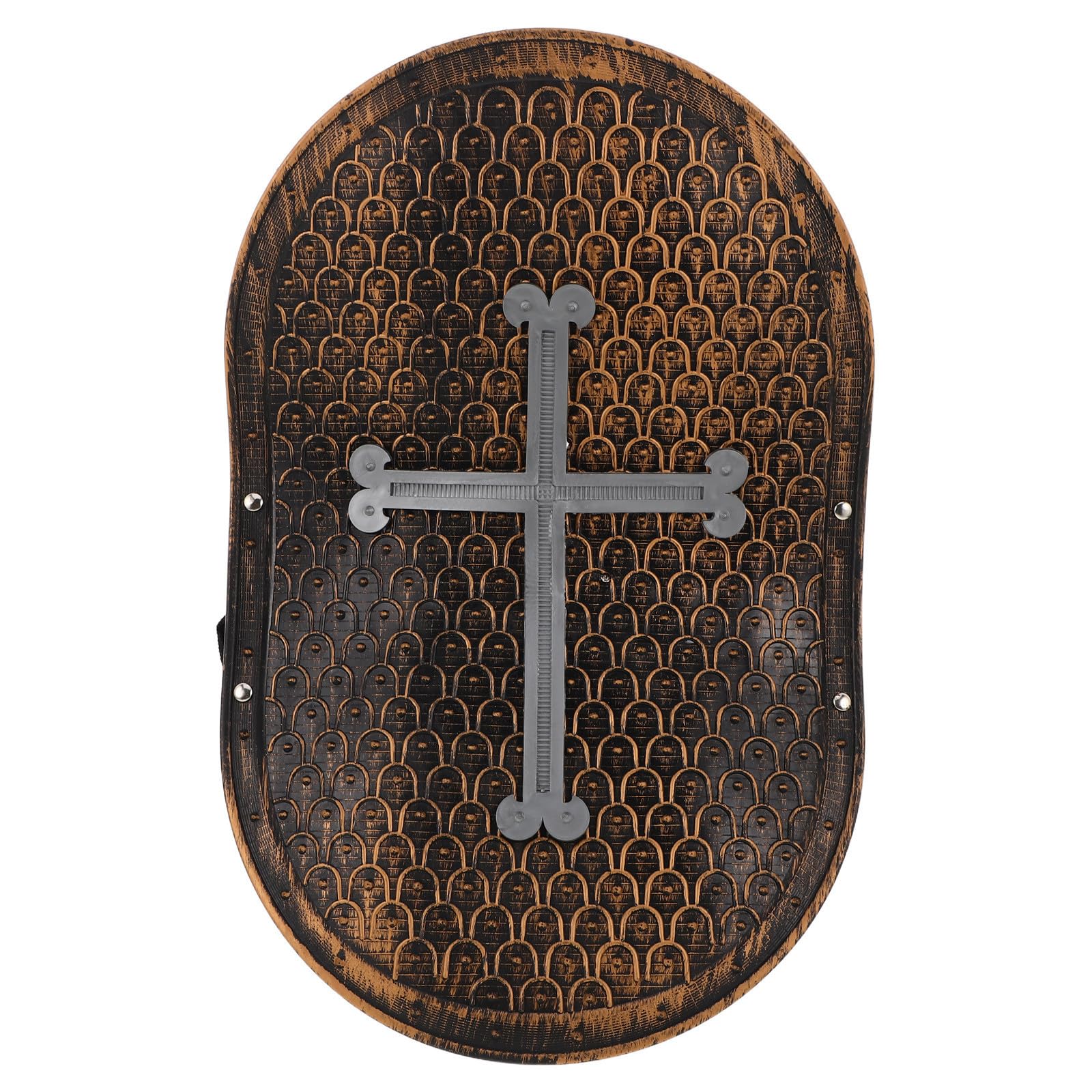 minkissy Medieval Knight Armour with Shield and Sword for Role Play Solid Material Lightweight Design Suitable for Boys and Fancy Dress Parties