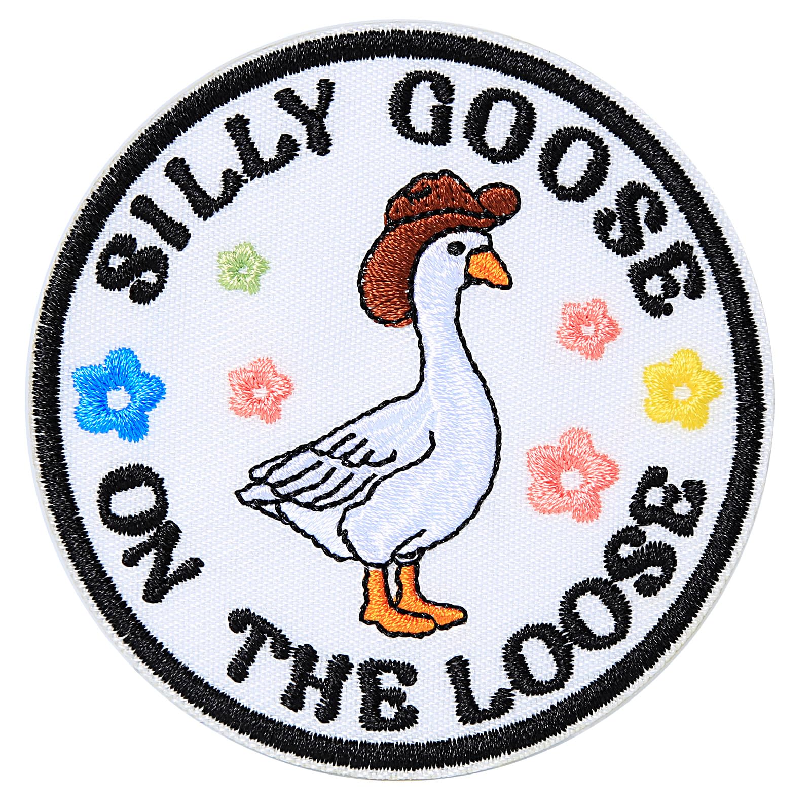 Funny Goose on The Loose Patch, Embroidered Meme Iron on Patches, Cute Animal Morale Patch for Backpacks, Dog Harnesses, Army Vests, Hats, Helmets, Gym Bags