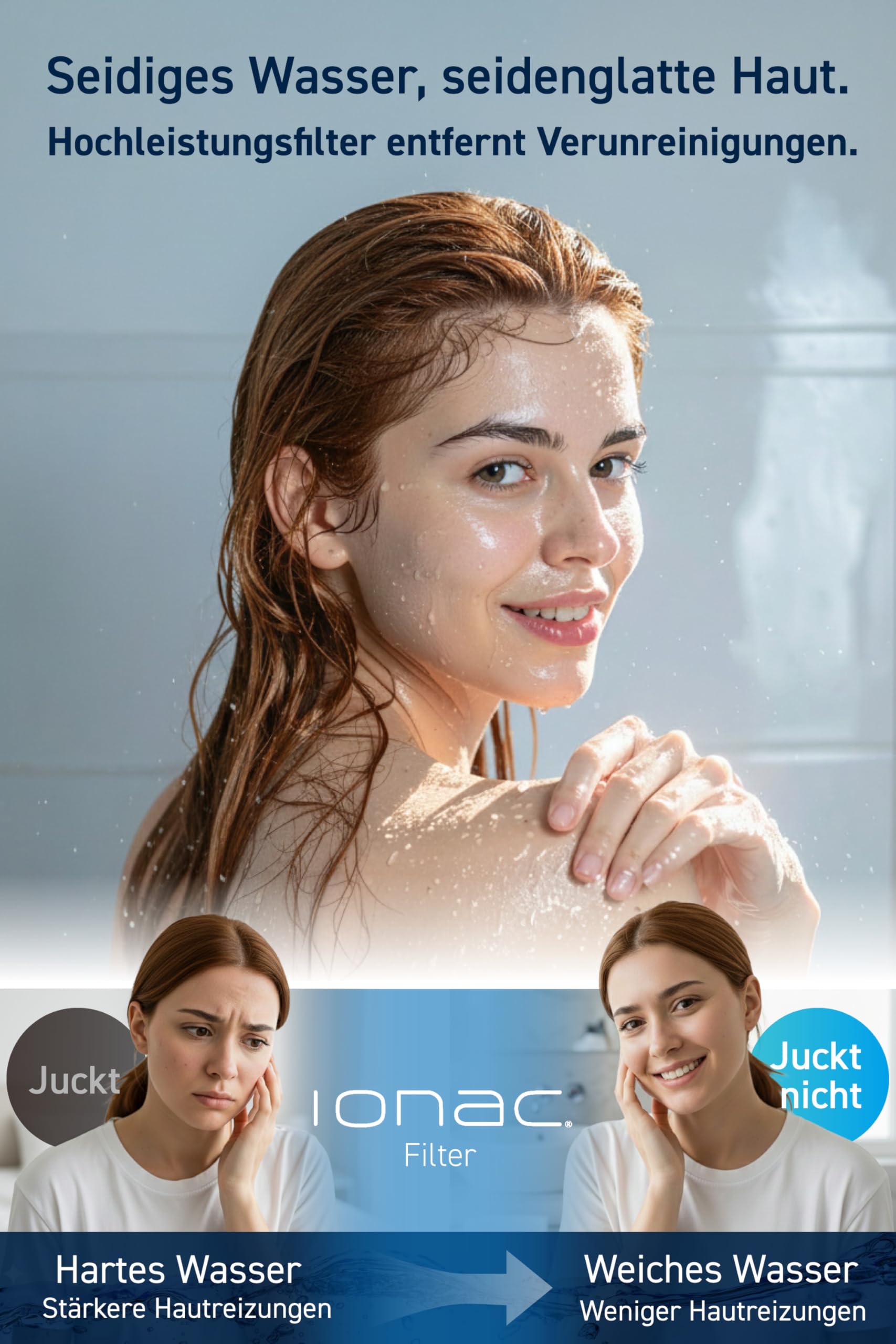 Made in Japan and innovative technology: IONAC shower head with