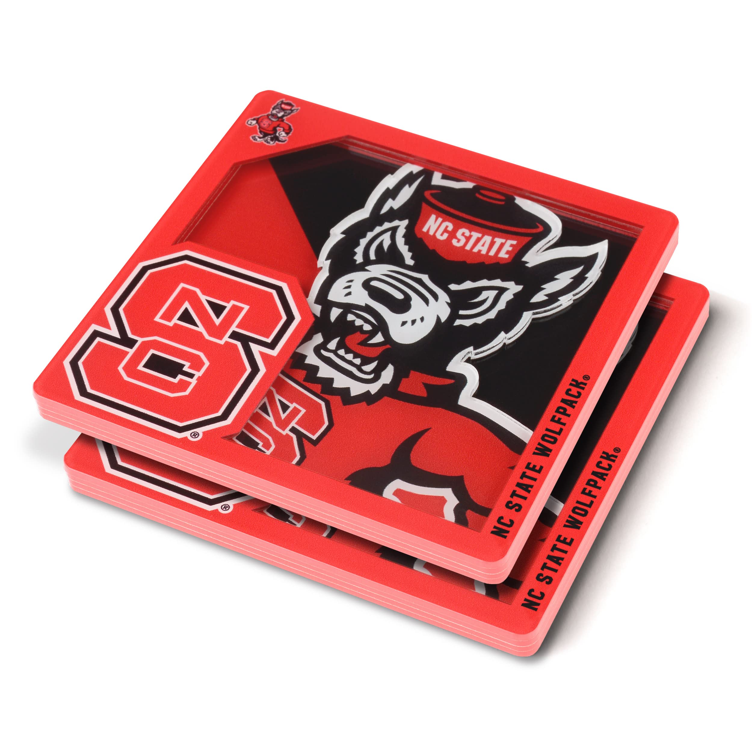 YouTheFan NCAA NCAA 3D Logo Series Coasters