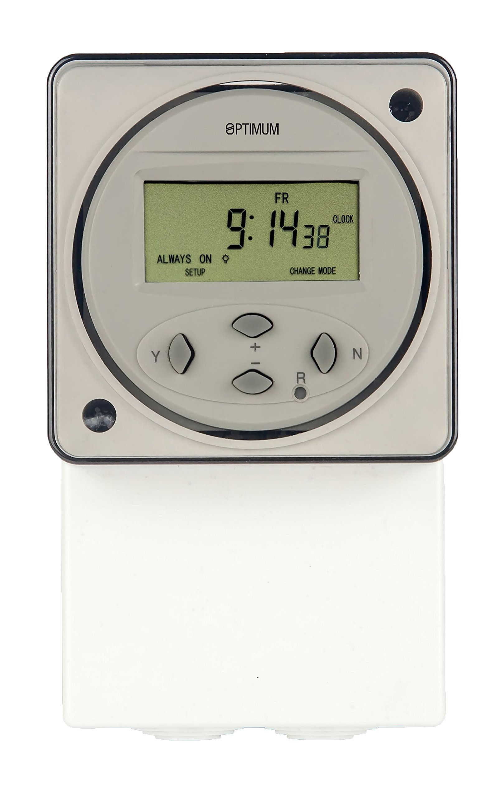 Optimum OP-IHTDIGI Digital 24 Hour/7 Day Immersion/General Purpose Time Switch, 230 V, White