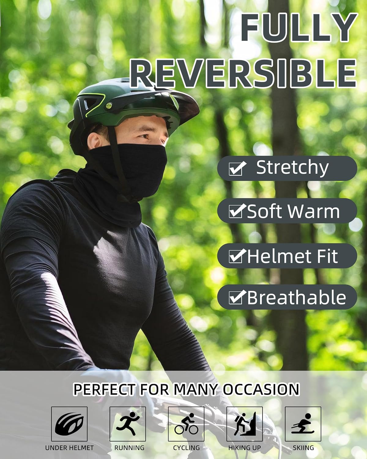 4 Pack Winter Neck Gaiter Warmer Balaclava Face Mask For Mena & Women Fleece Scarf For Cold Weather Sports - Image 4