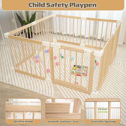 Miniatura 3 de Corralito portátil para bebés, corralito para bebés y niños pequeños, corralito para niños pequeños de 1 a 3 años, valla de bebé, área de juego de