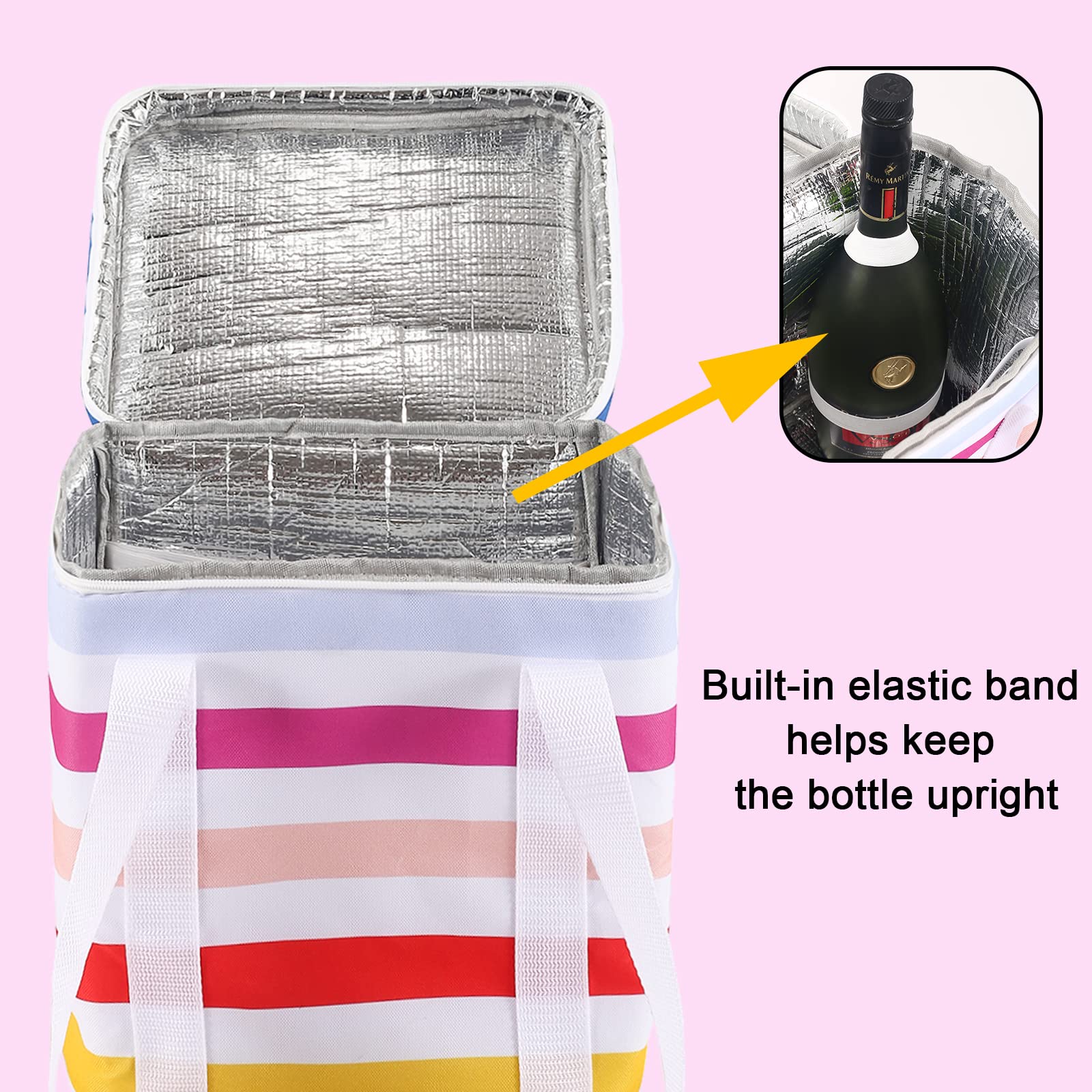 Borsa Termica Per Vino, Borsa Portaoggetti, Borsa Porta Pranzo Portabottiglie Borsa Termica Per Vino Borsa Per Bottiglie In Tessuto 85190602