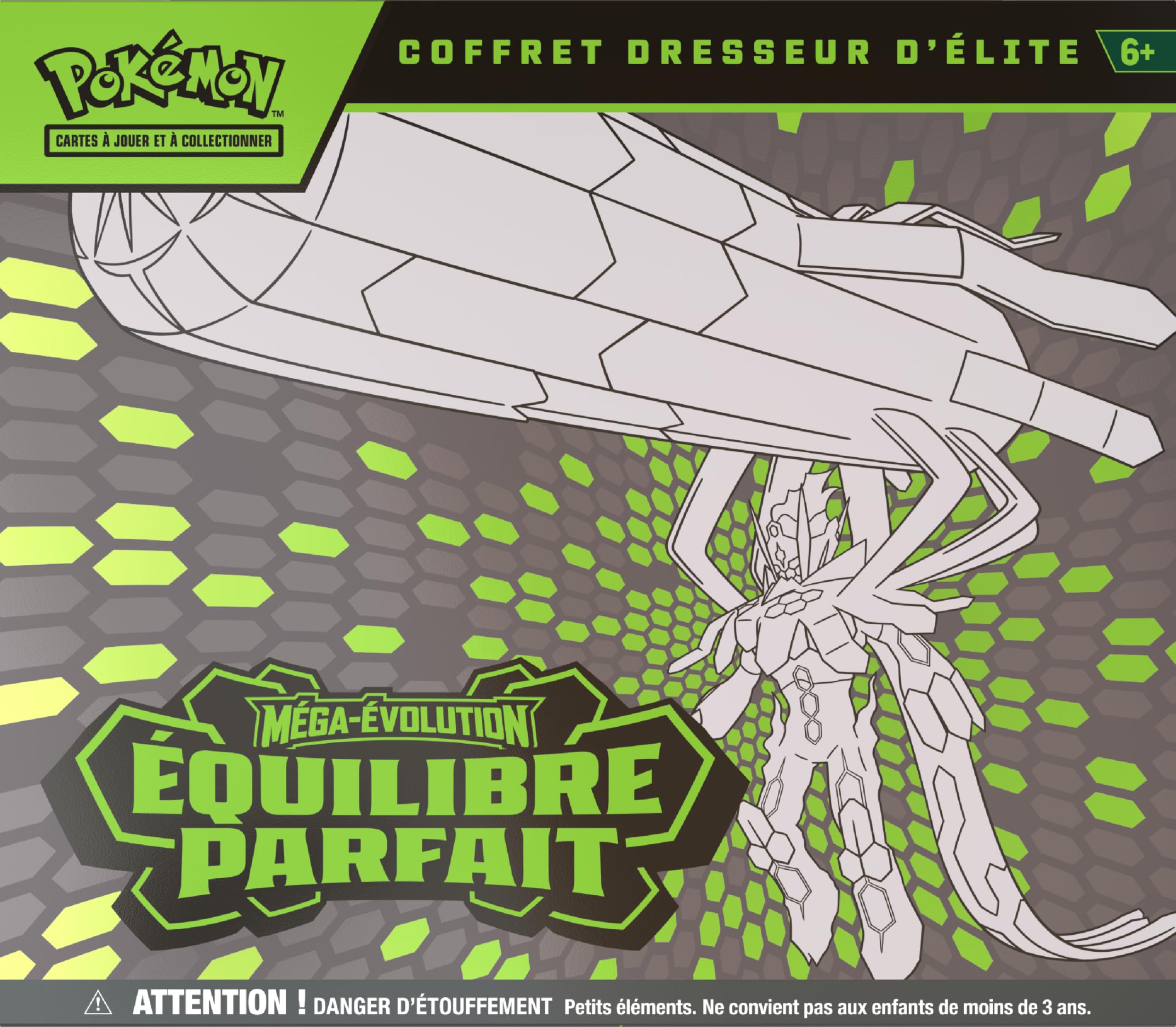 Pokémon : Coffret Dresseur d’élite Méga-Évolution – Équilibre Parfait (1 Carte Promo entièrement illustrée, 9 boosters et des Accessoires de Jeu Premium) du JCC Pokémon