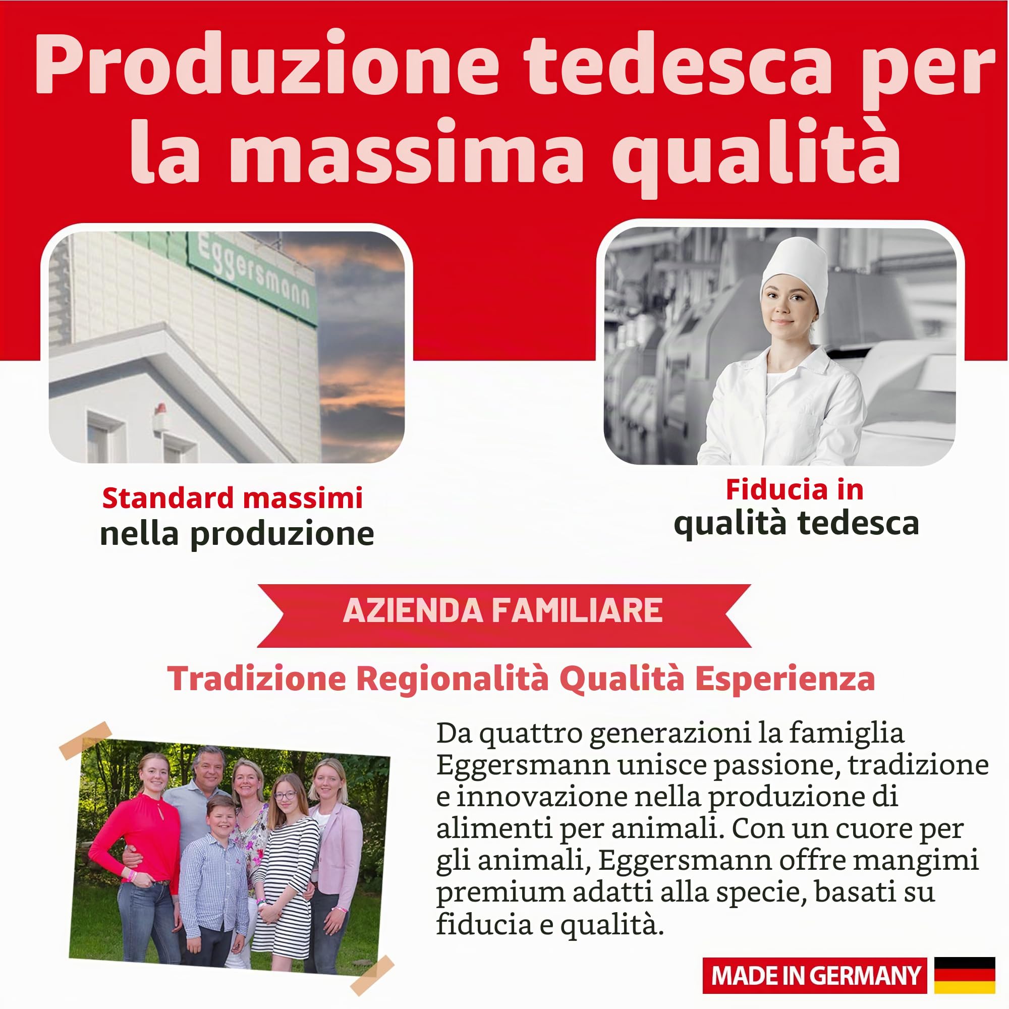Eggersmann Mein Pferdefutter Aminoral Professionale 6 kg – Concentrato con aminoacidi Essenziali – Supporta la Costruzione Muscolare, la ritabilità e la Resistenza – Mangime complementare Ideale per