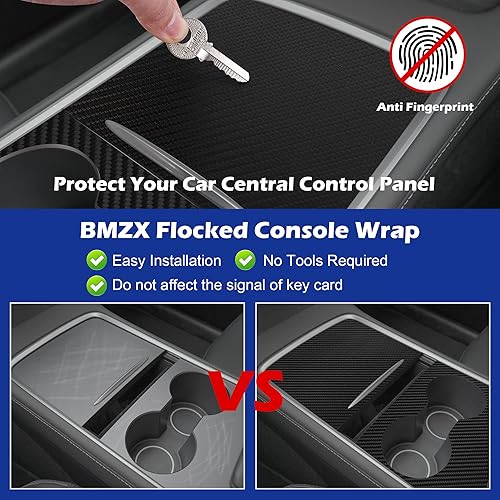Miniatura 5 de Tinlucys Funda protectora de consola central para Tesla Modelo 3 Modelo Y 2021-2024, funda para reposabrazos de TPE, funda de consola central,
