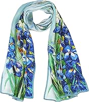 ANDANTINO 100% Mulberry Silk Long Scarf for Women - Large Oblong Shawl Headscarf Neck Wrap Hair Wrap Gift Packed