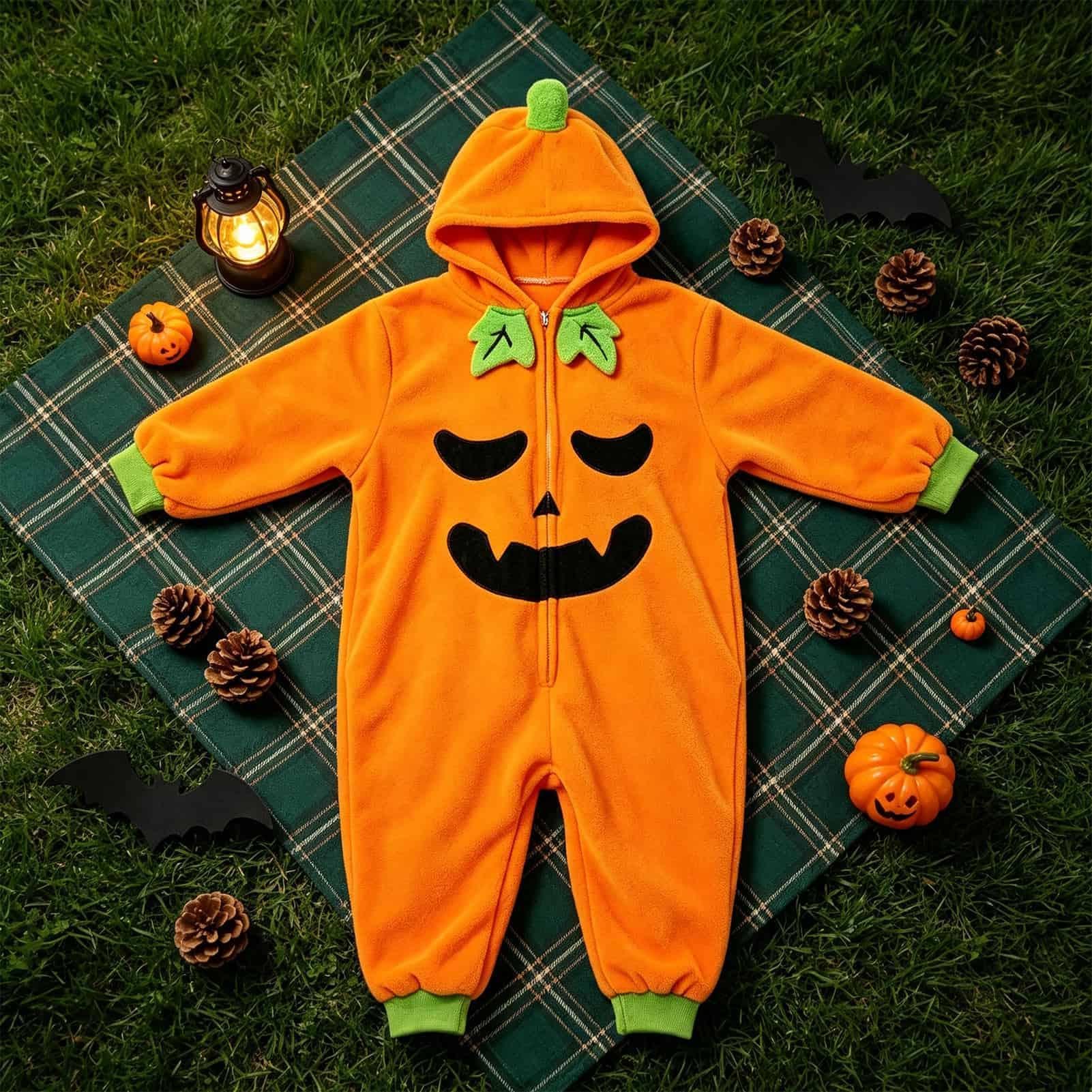 Pigiama di Halloween Halloween Felpa con cappuccio confortevole costume di peluche | Tuta intera oversize autunnale per donne, bambini, ragazze, ragazzi, Natale, palcoscenico, casa, feste all'aperto