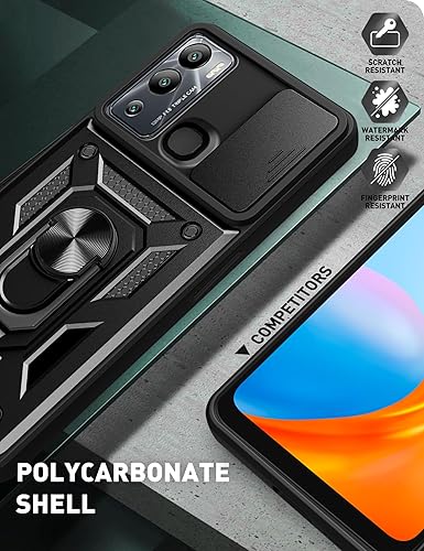 Vista 21 de Carcasa de soporte compatible con Motorola Razr 2023, con cubierta deslizante para lente de cámara compatible con Motorola Razr 40 5G 2023 XT2323-1