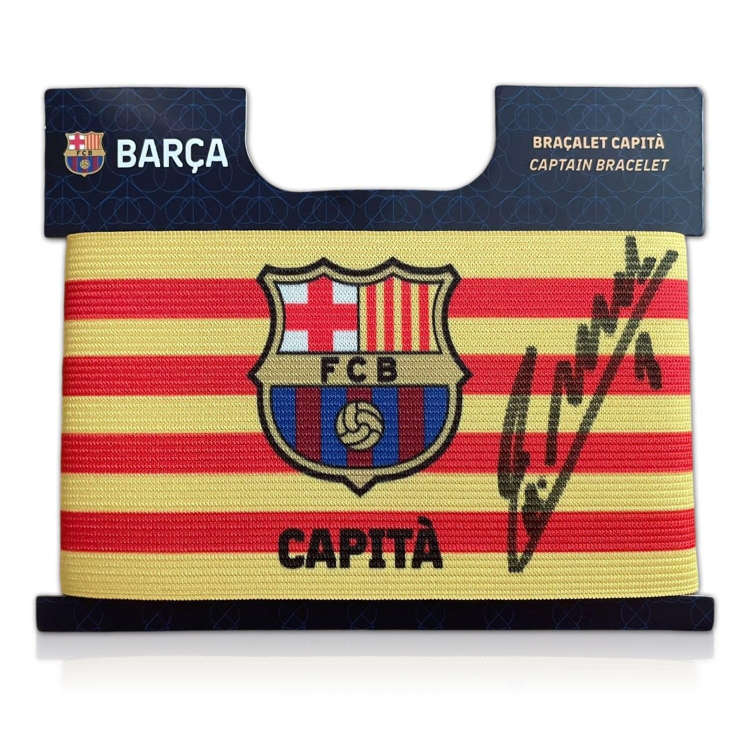Andres Iniesta Signed Barcelona Captains Armband