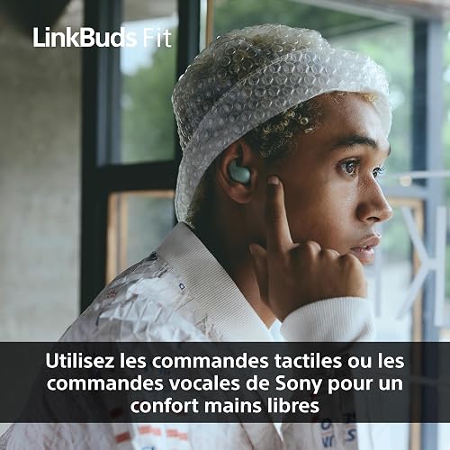 Sony LinkBuds Fit - Ecouteurs Bluetooth sans Fil à réduction de Bruit - Confortables, IPX4, Hi-Res Audio, Mode Ambient Sound, 21h d'autonomie, Connexion multipoint, iOS et Android - Noir - 8