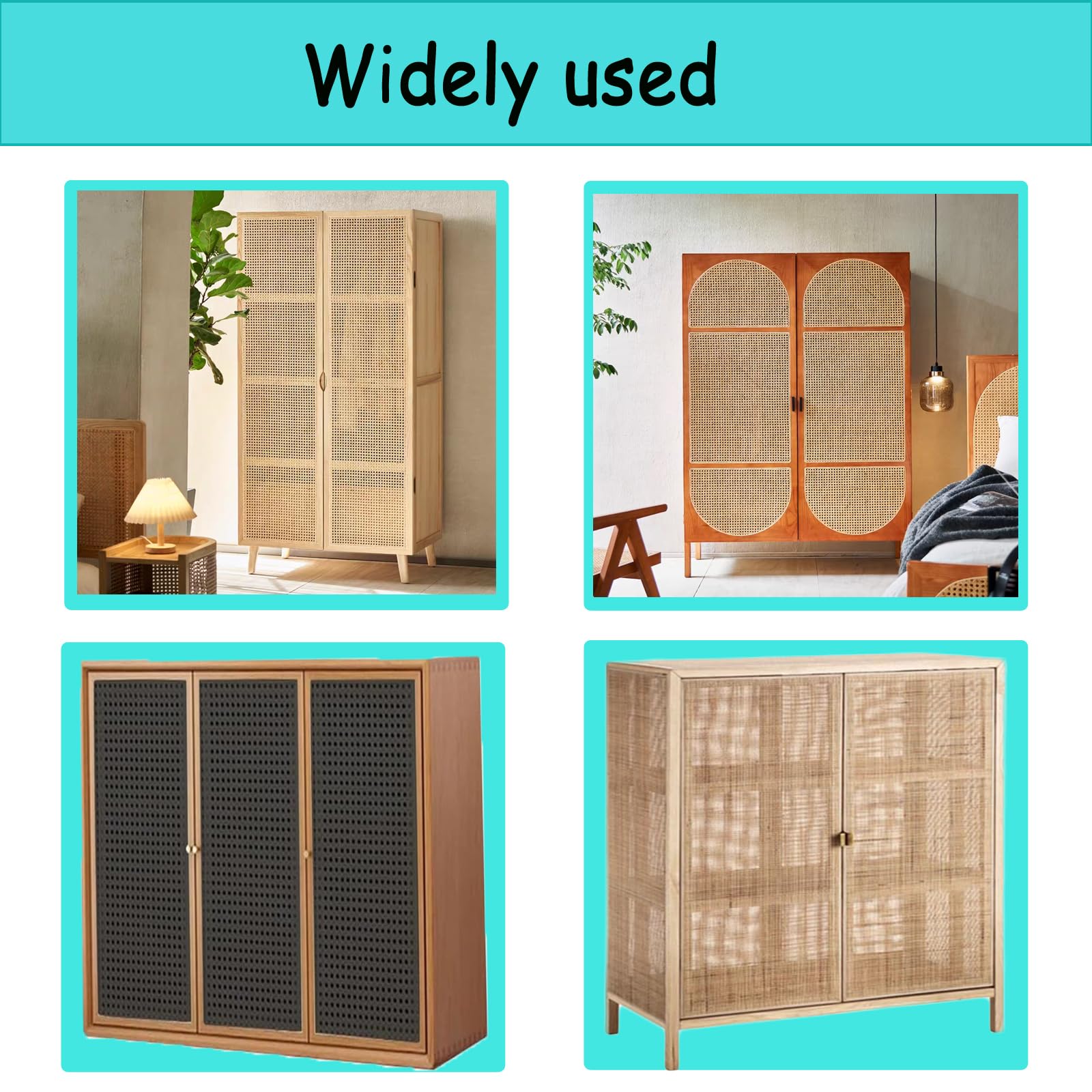 Wiener Geflecht, 100x35cm Schimmelfest Breite Rattan Gurtband, PE Wasserdicht Stuhlgeflecht Rattanstuhl Reparatur Wabengeflecht Stuhl Wiener Geflecht für DIY-Projekte (Kaffee)