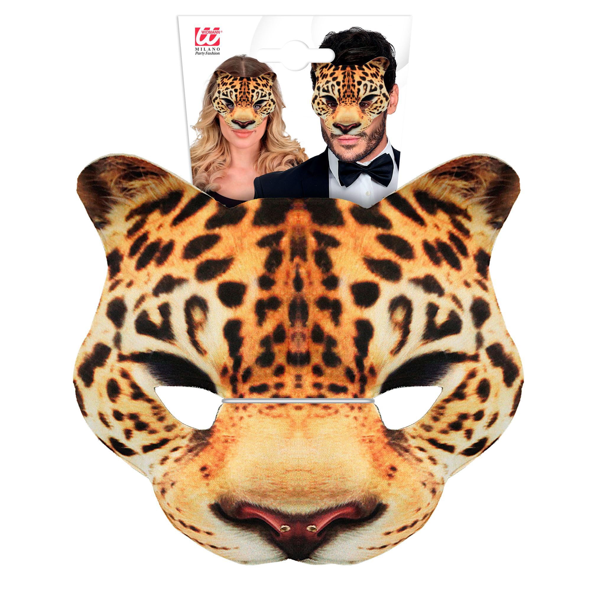 Fluwelen luipaard masker | Luxe dierenmasker voor carnaval Fluwelen luipaard masker | Luxe dierenmasker voor carnaval